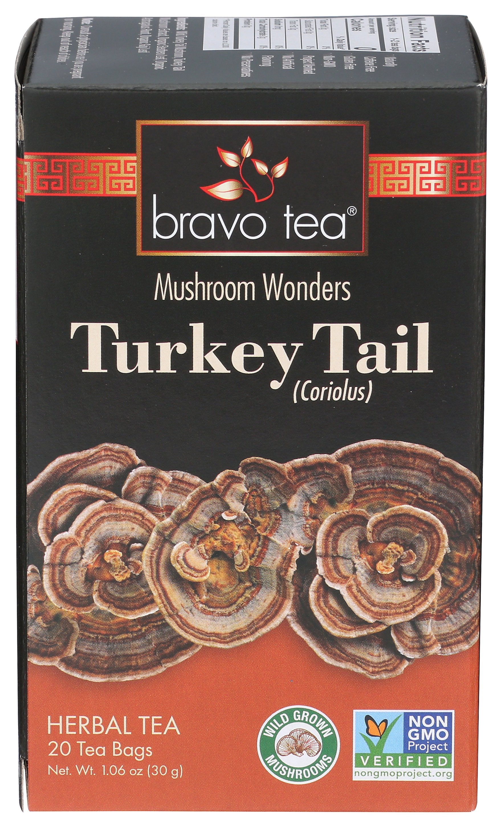 BRAVO TEAS TEA TURKEY TAIL 20PC