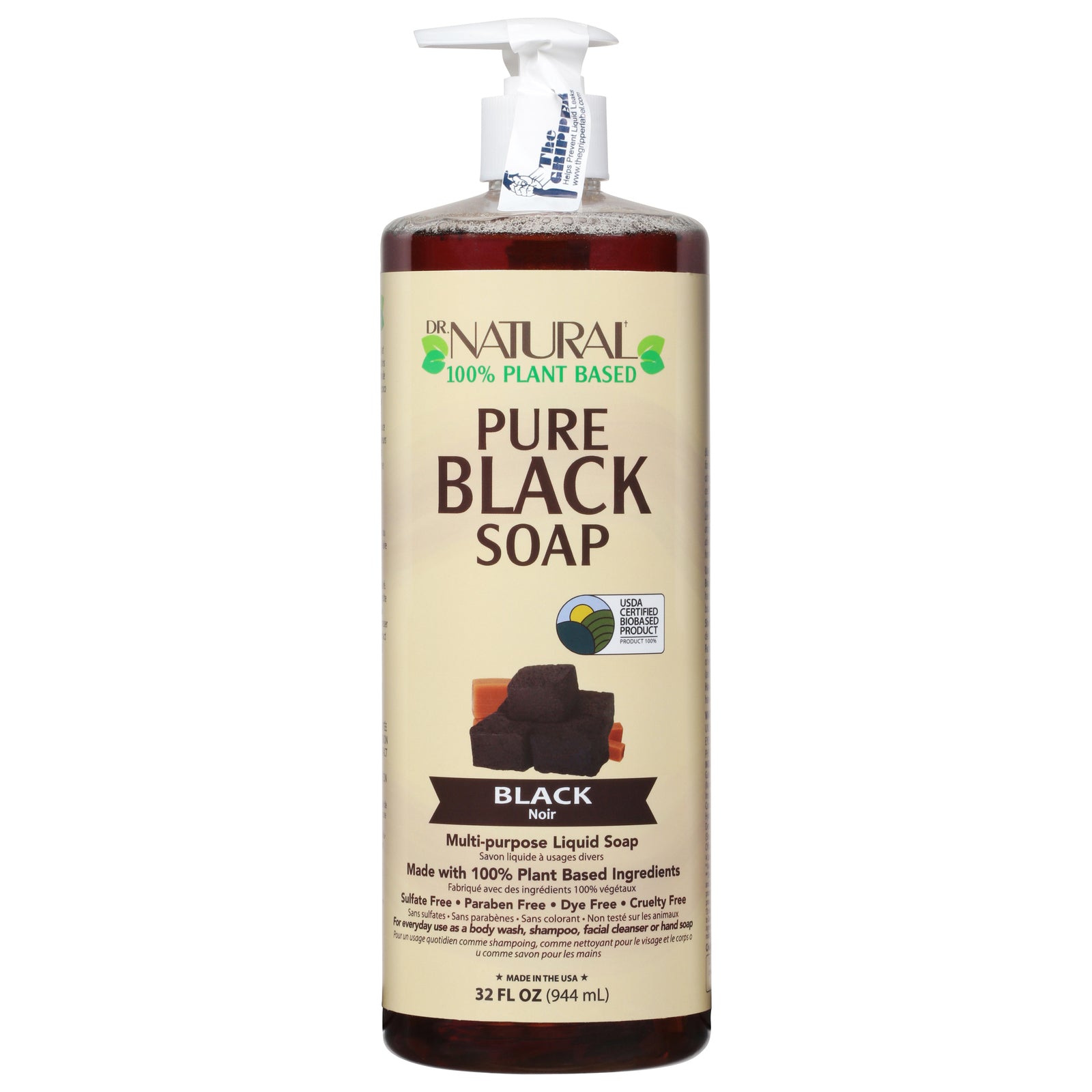 Dr. Natural - Liquid Soap Black - 1 Each 1-32 Fz