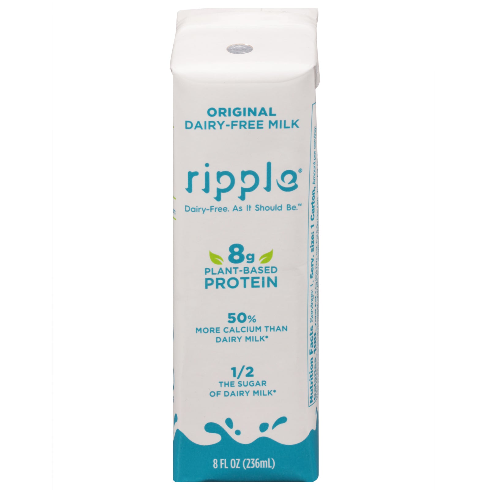 Ripple Foods - Milk Plant Based Original - Case of 12-8 FZ