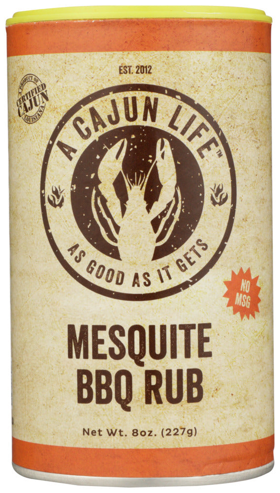 A Cajun Life Seasoning Mesquite BBQ - Pack of 6 - 8 oz