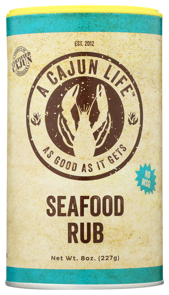 A Cajun Life Rub Seafood - Pack of 6 - 8 oz