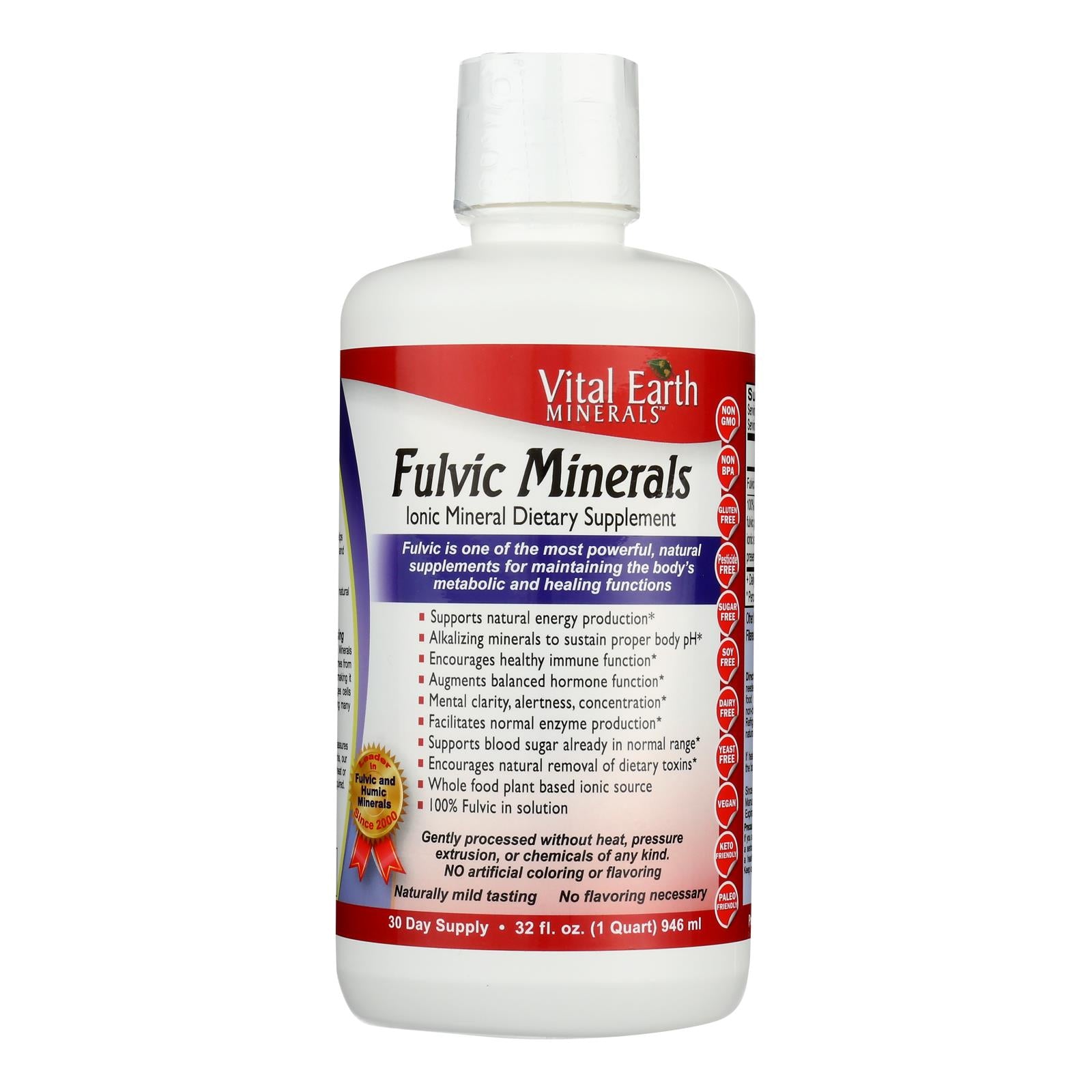 Vital Earth Minerals Fulvic Mineral Complex - 32 Fl Oz