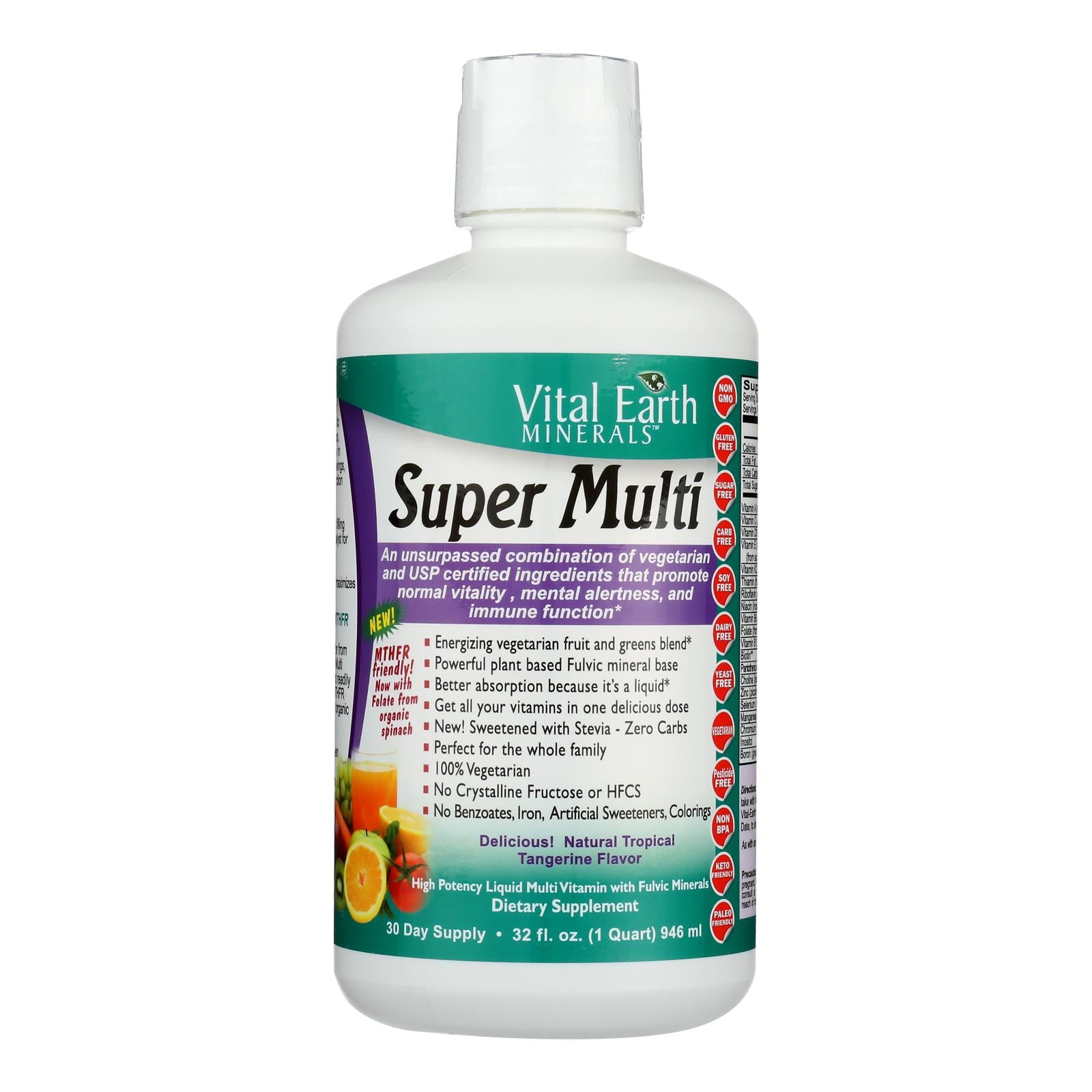 Vital Earth Minerals Super Multi Passion Fruit - 32 Fl Oz