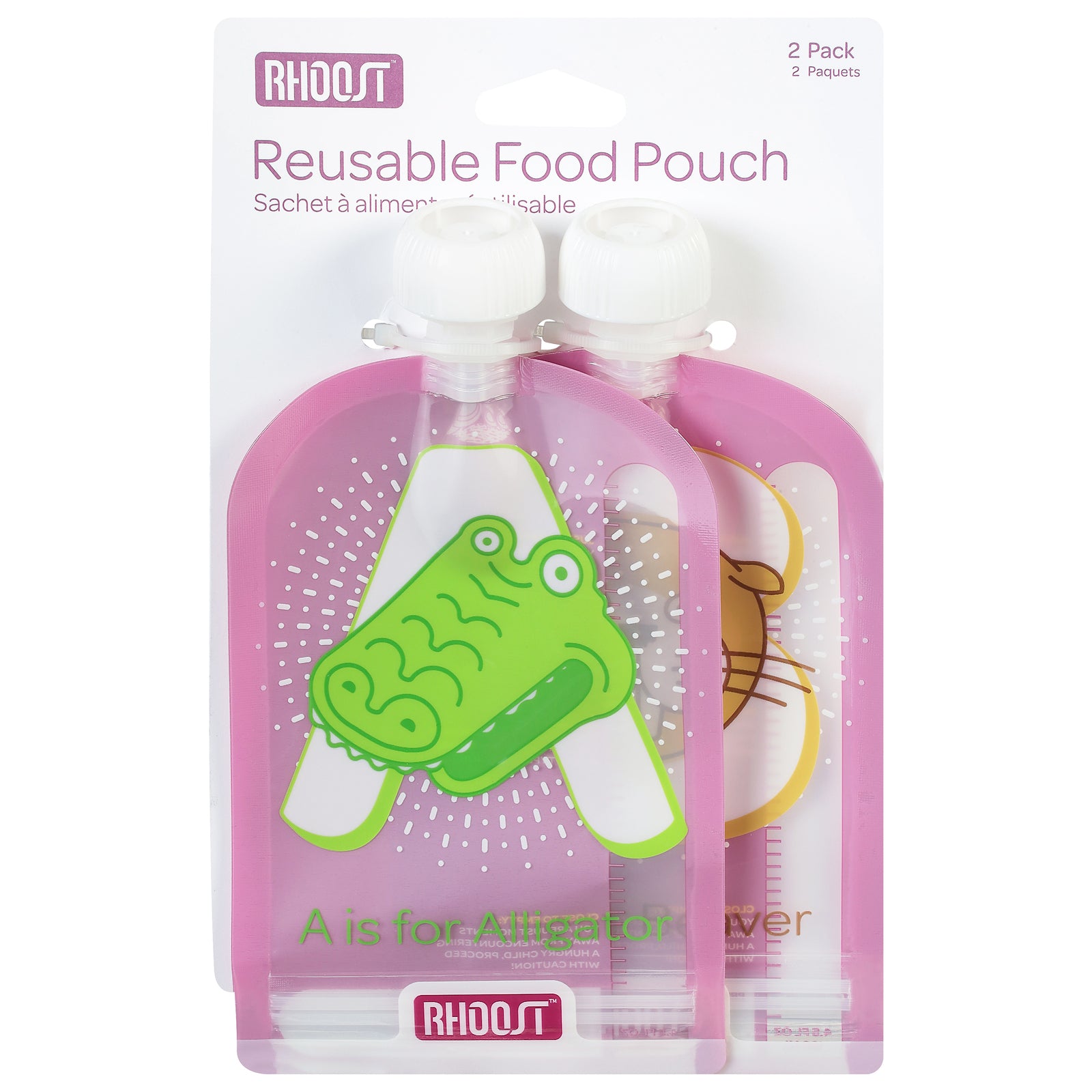 Rhoost - Food Pouch Reuseable - 1 Each - 2 Ct