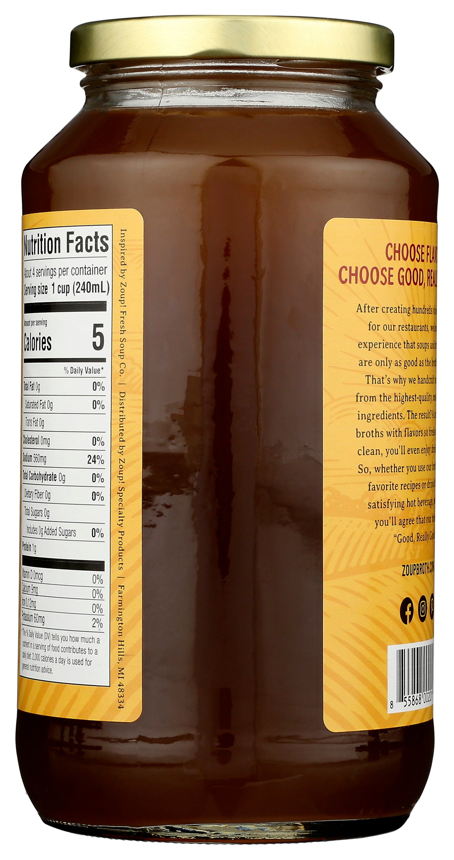 ZOUP GOOD REALLY BROTH CHICKEN - Case of 6