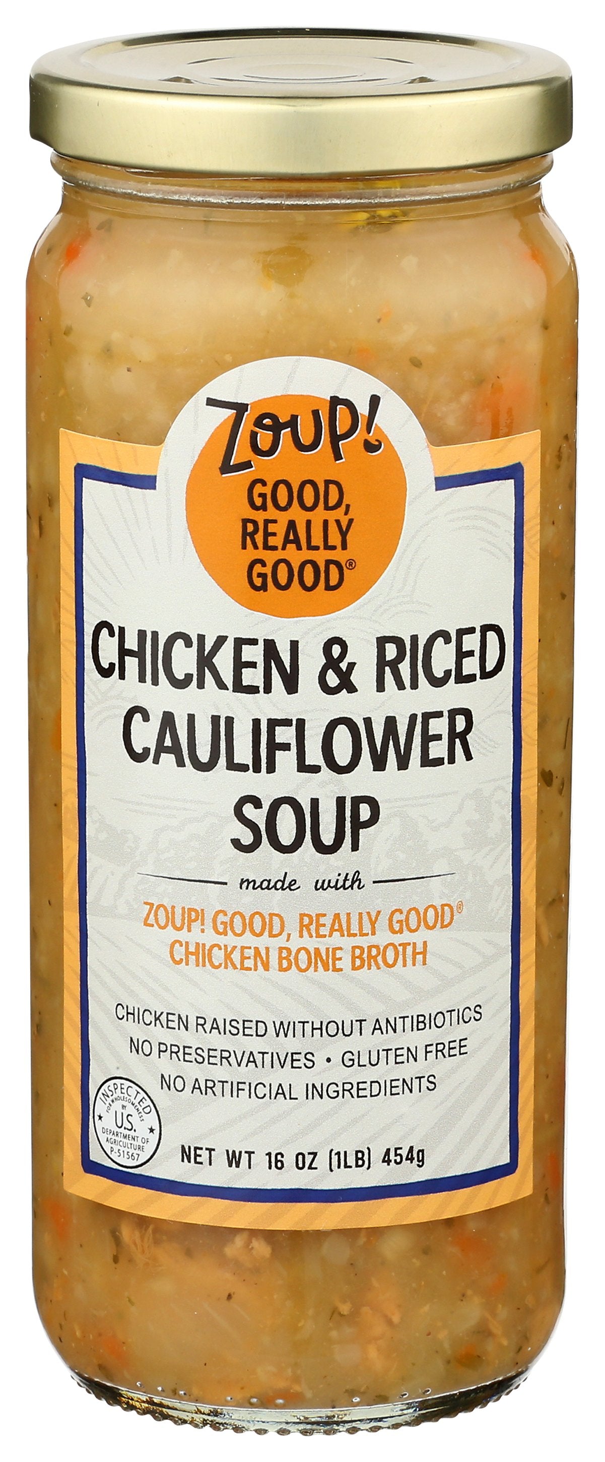 ZOUP GOOD REALLY SOUP CHICKEN CAULIFLOWER - Case of 6