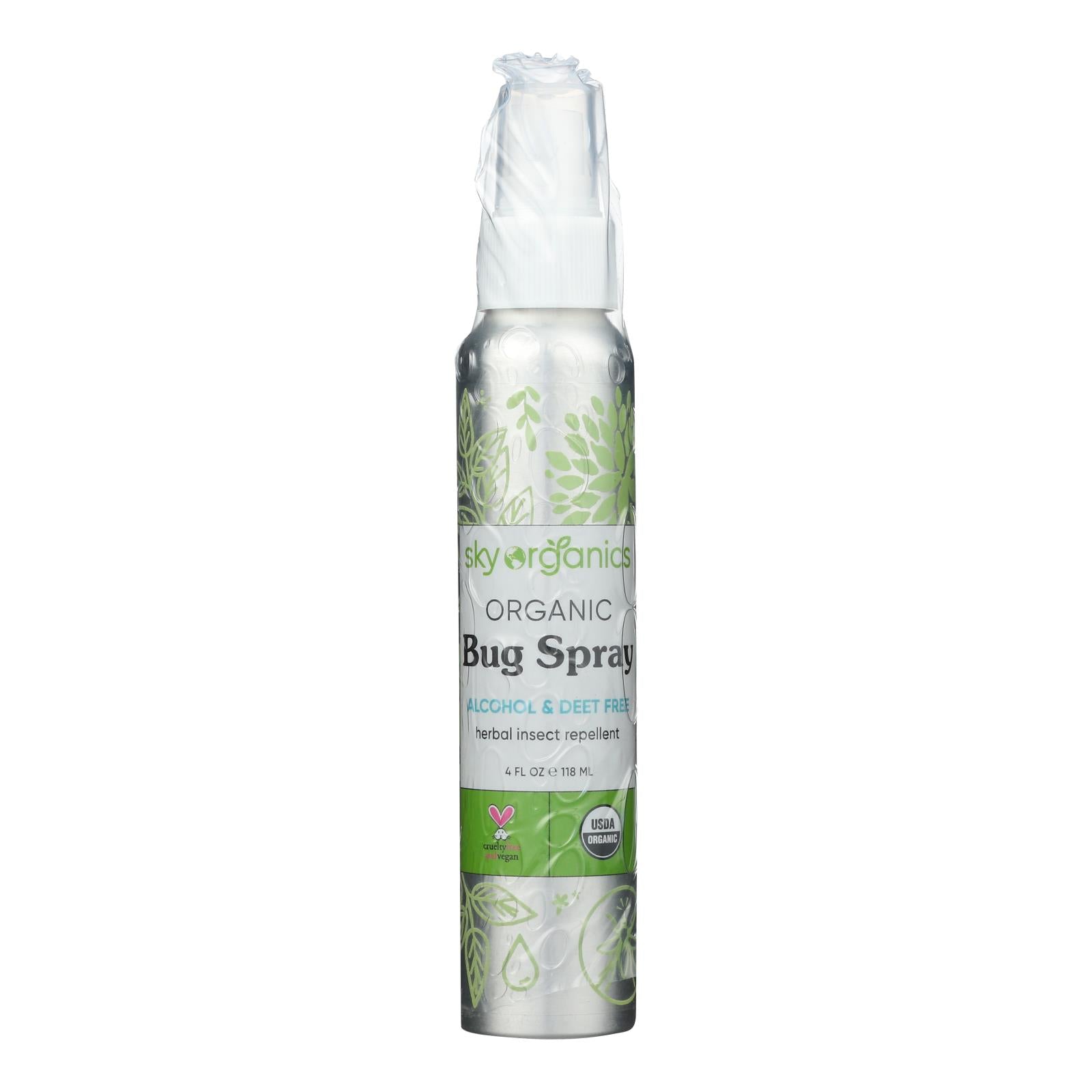 Sky Organics - Bug Spray Deet Free - 1 Each-4 FZ