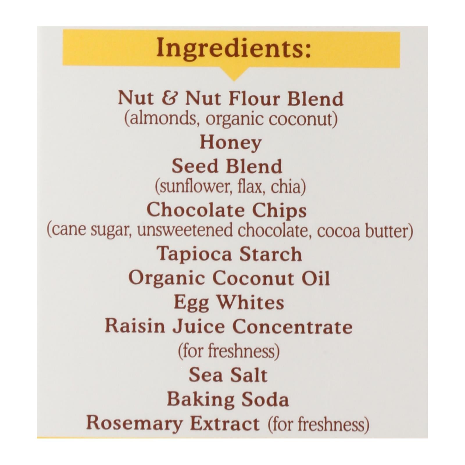 Simple Mills - Bar Sft Baked Dark Chocolate Almond - Case of 6 - 5.99 OZ
