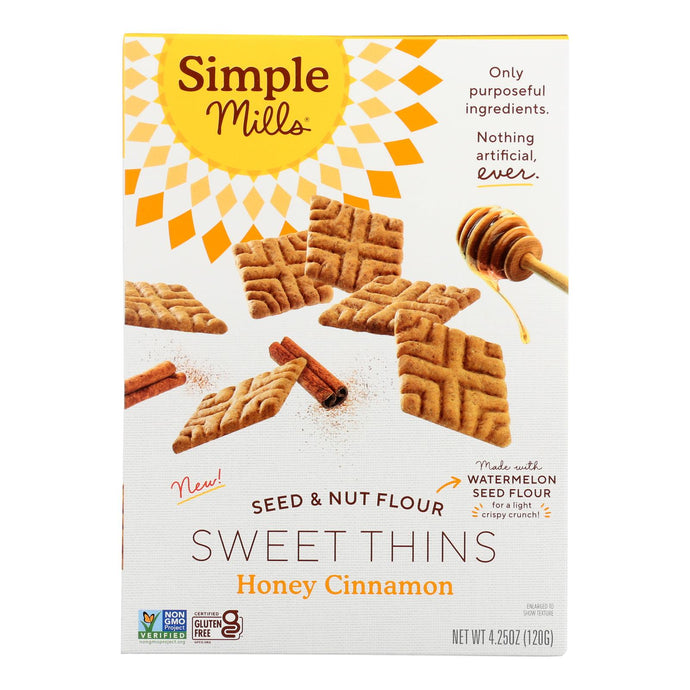 Simple Mills - Sweet Thins Honey Cinnamon - Case Of 6-4.25 Oz