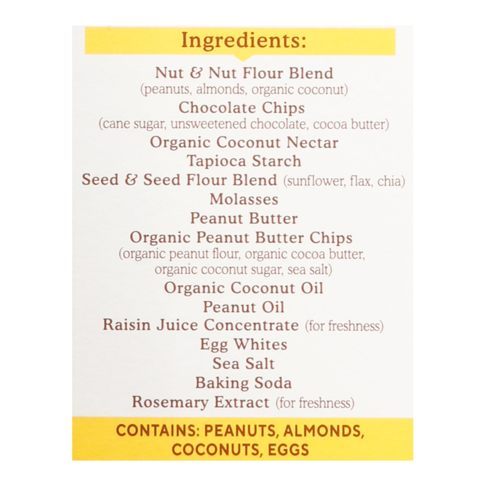 Simple Mills - Bar Sft Baked Peanut Butter Chocolate Chip - Case of 6-5.99 OZ