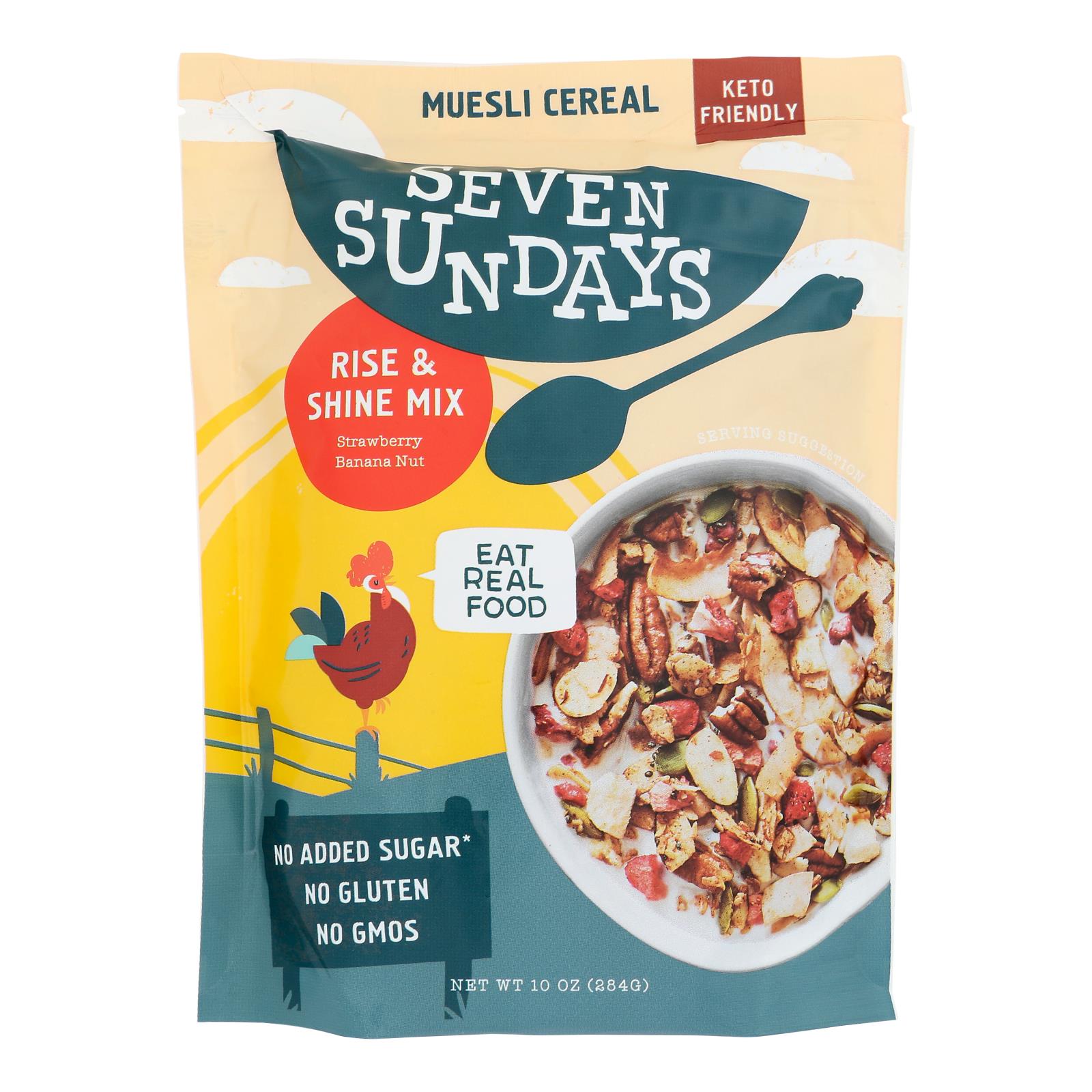 Seven Sundays - Muesli Ban Berry Chia Gluten Free - Case Of 6 - 10 Oz