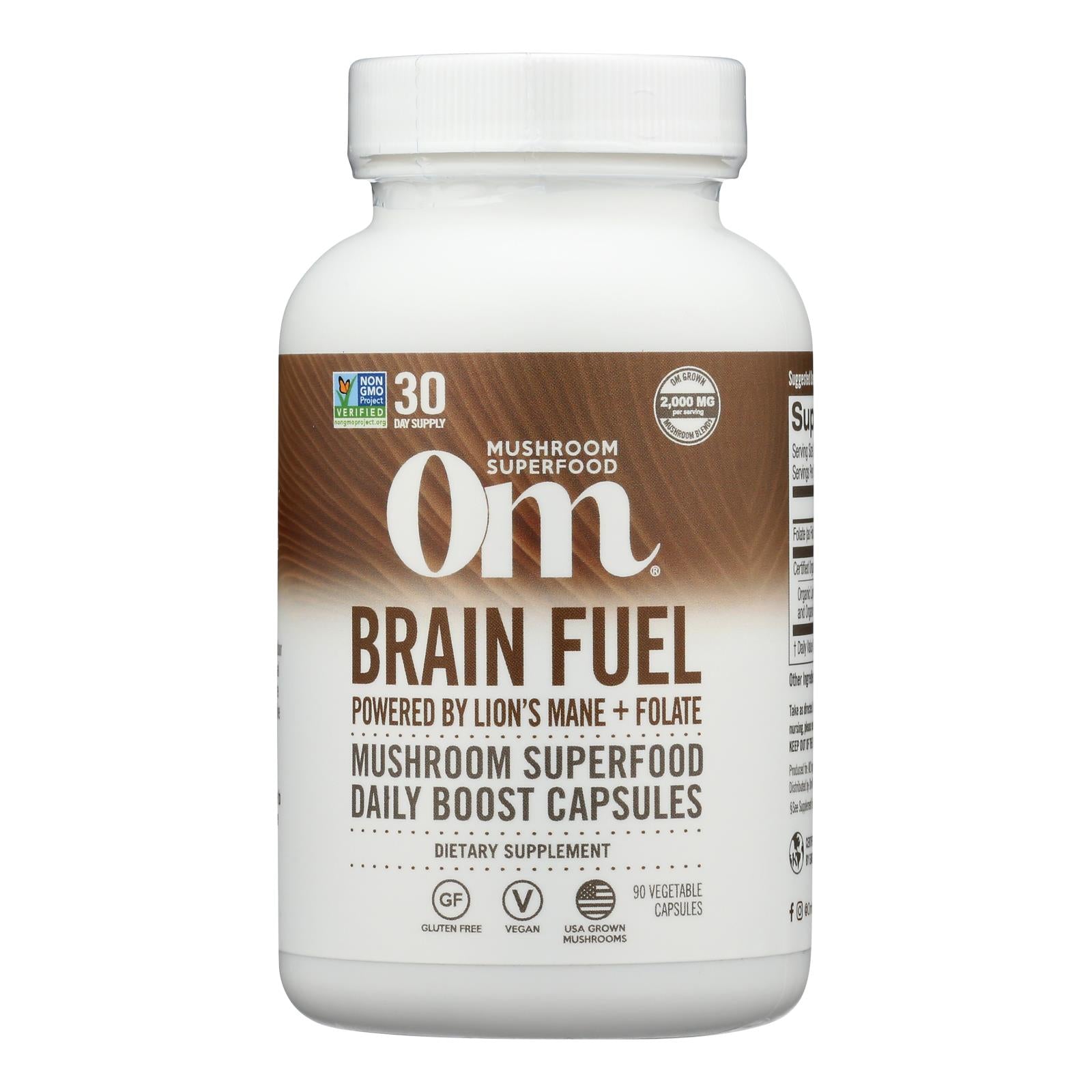 Om - Mush Sprfd Brain Fuel - 1 Each - 90 Ct