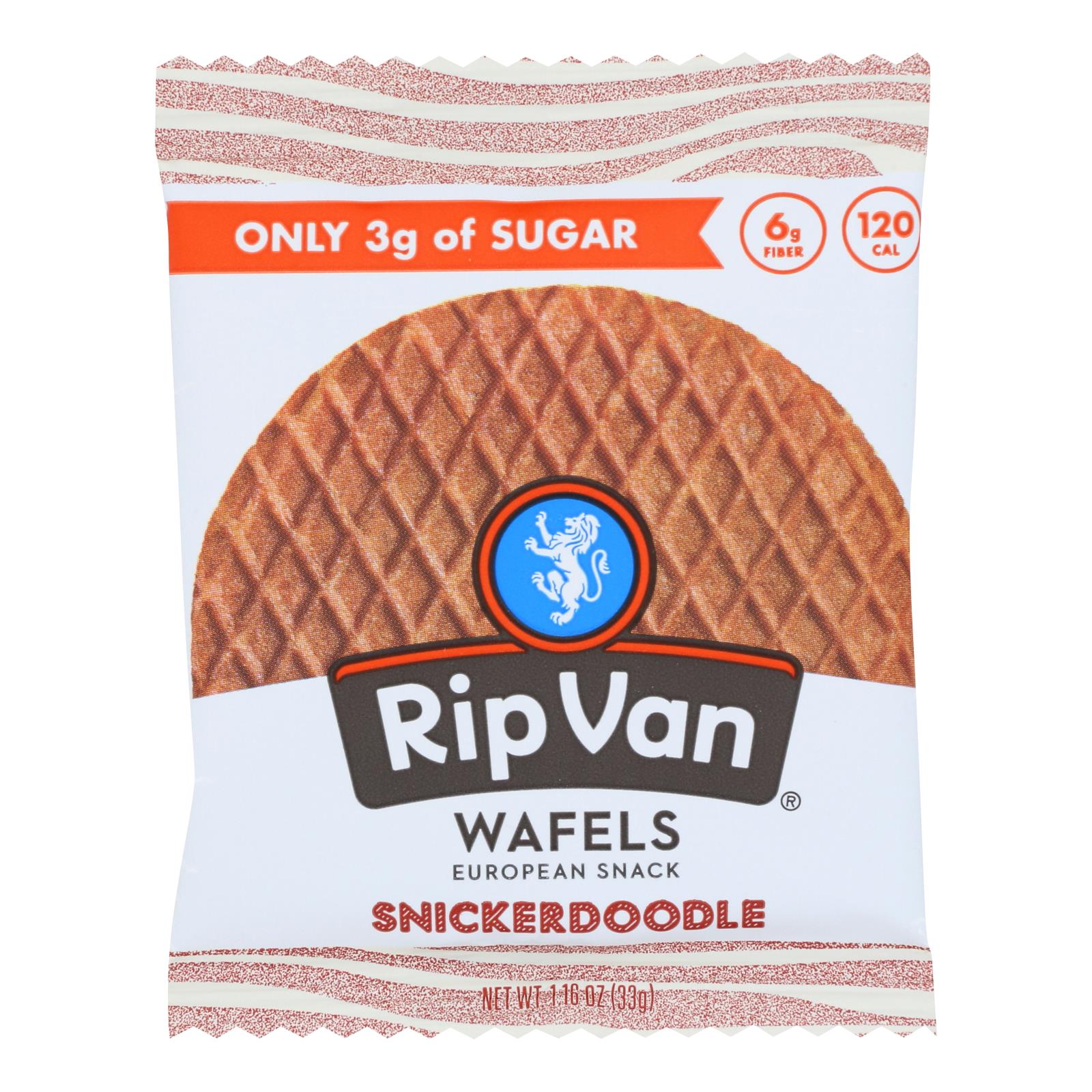 Rip Vanilla Wafels - Wafel Snickerdoodle Singl - Case Of 12 - 1.16 Oz