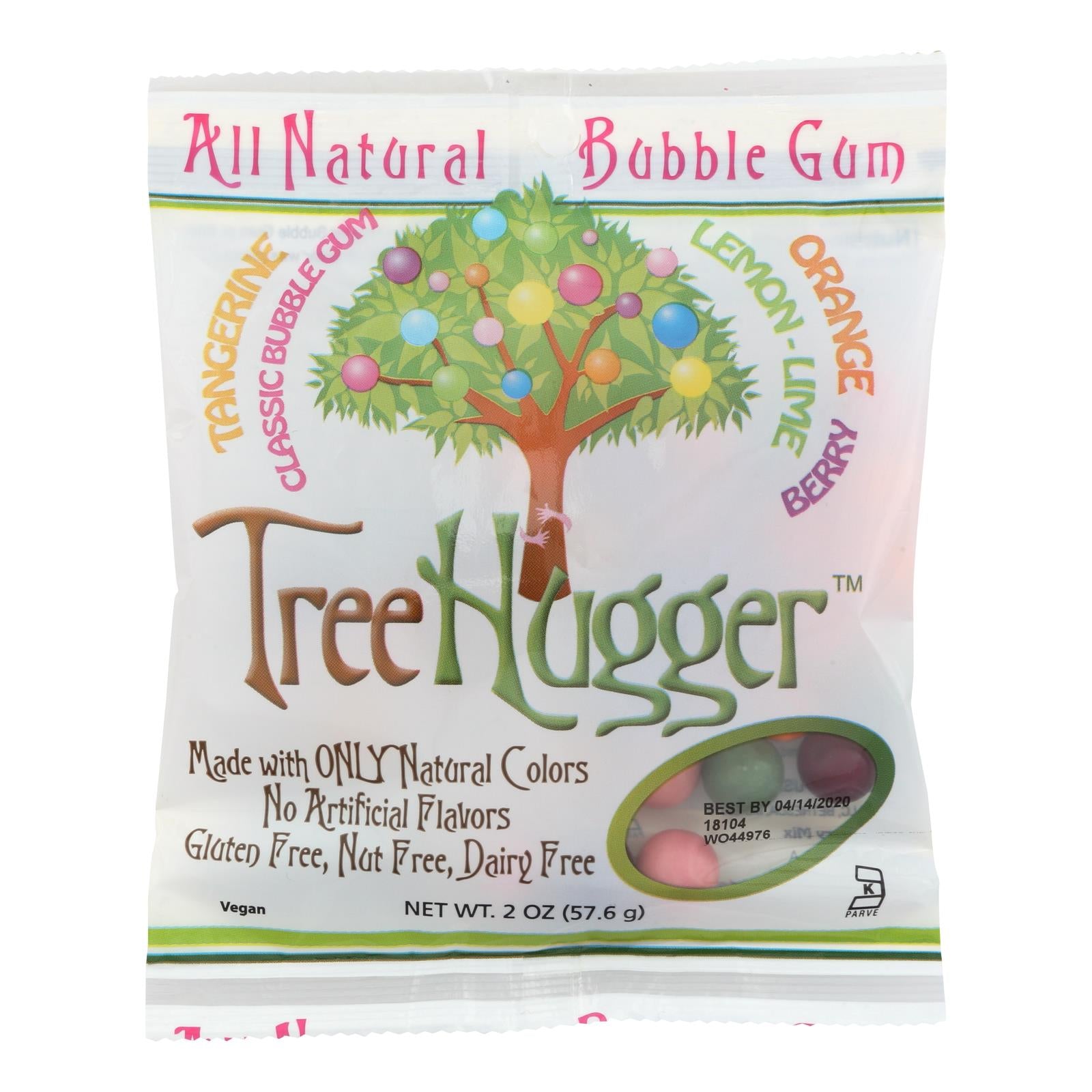 Tree Hugger Bubble Gum - Citrus Berry - 2 oz - Case of 12