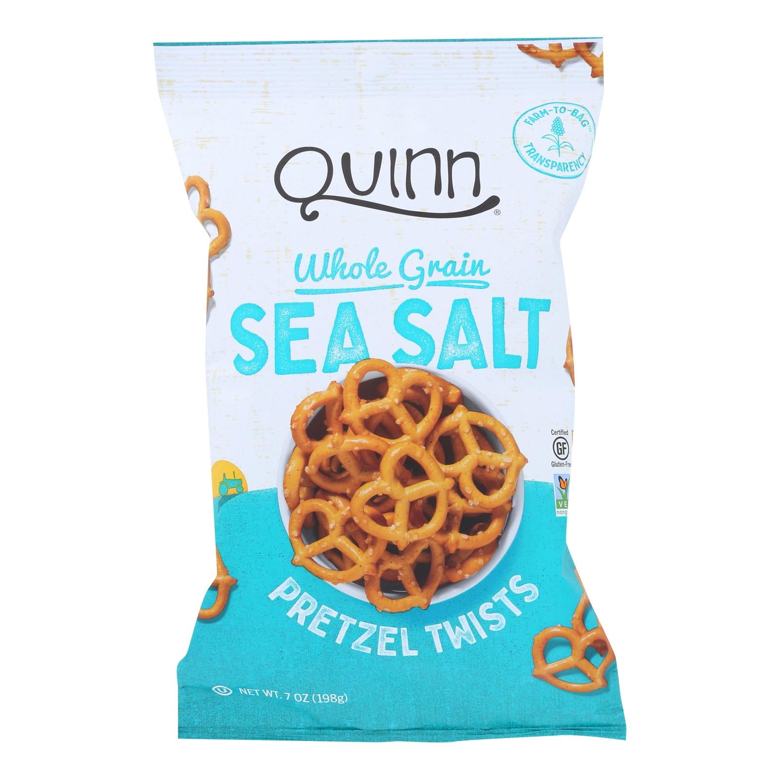 Quinn - Pretzels Classic Sea Salt Twist - Case Of 8-5.6 Oz