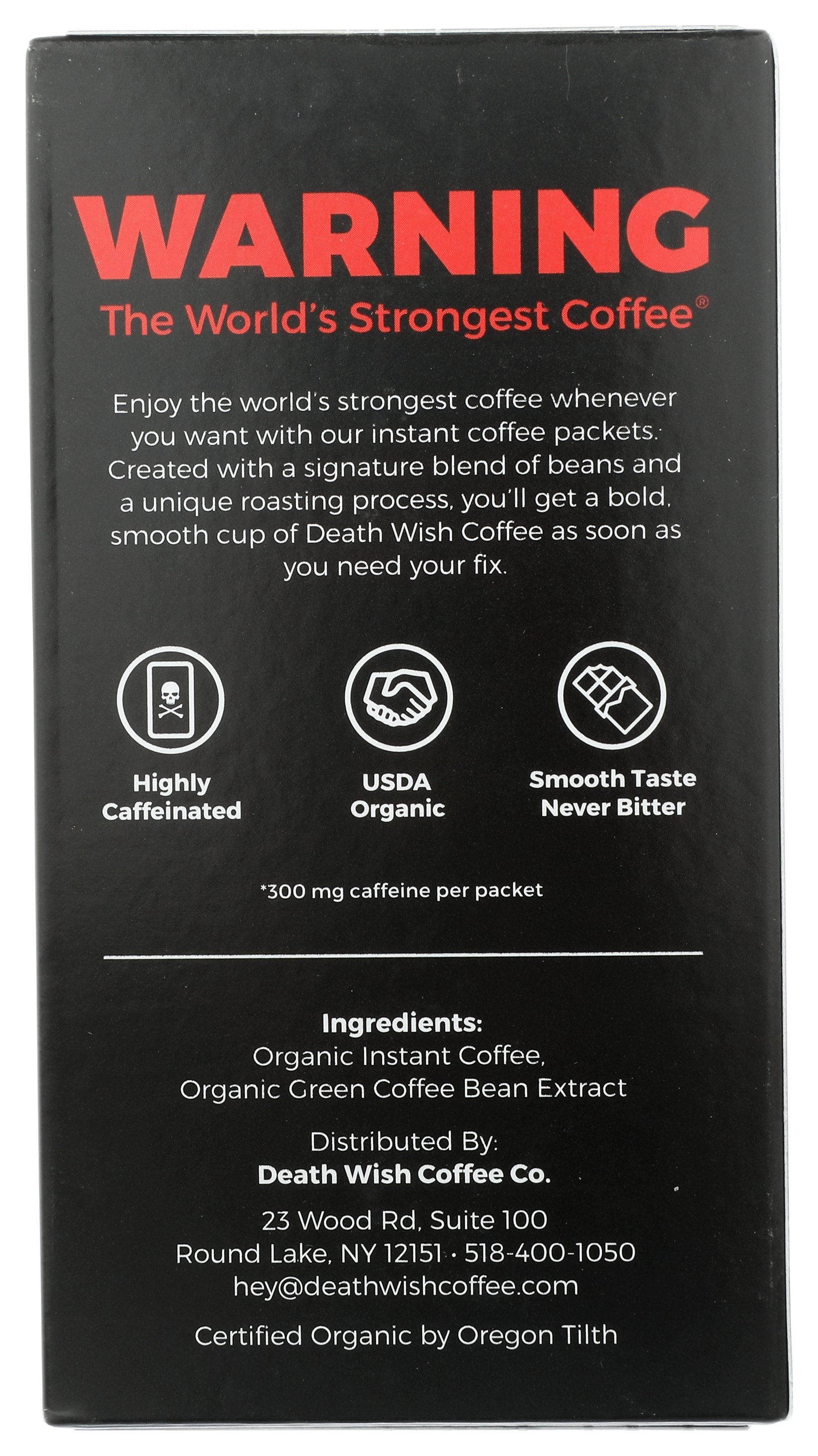 DEATH WISH COFFEE COFFEE INSTANT PACKETS - Case of 8
