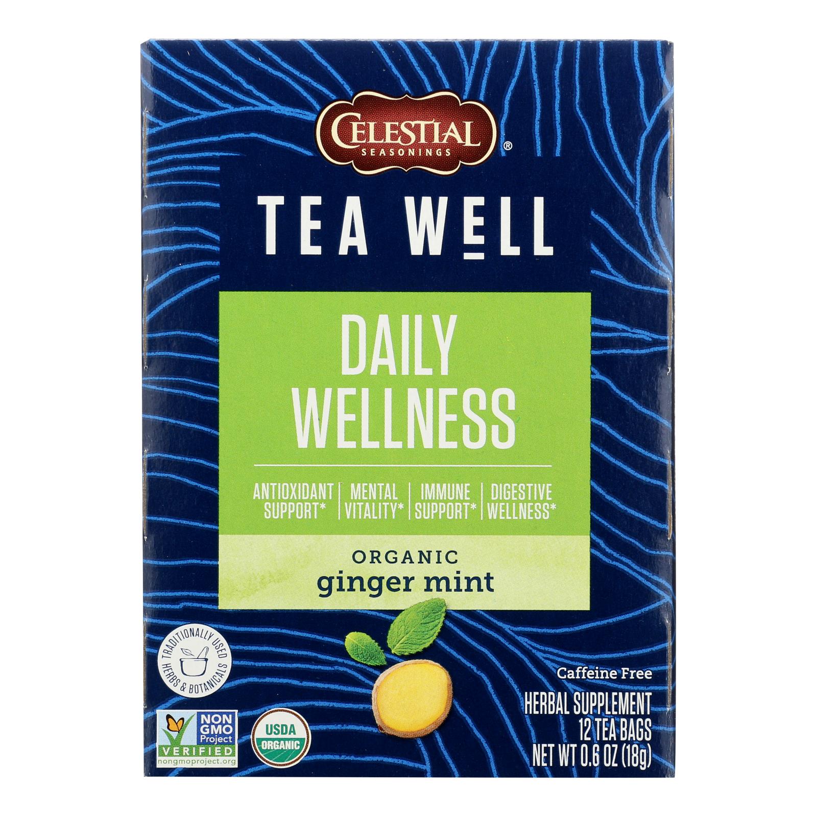 Teawell - Tea Ginger Mint - Case of 6-12 CT