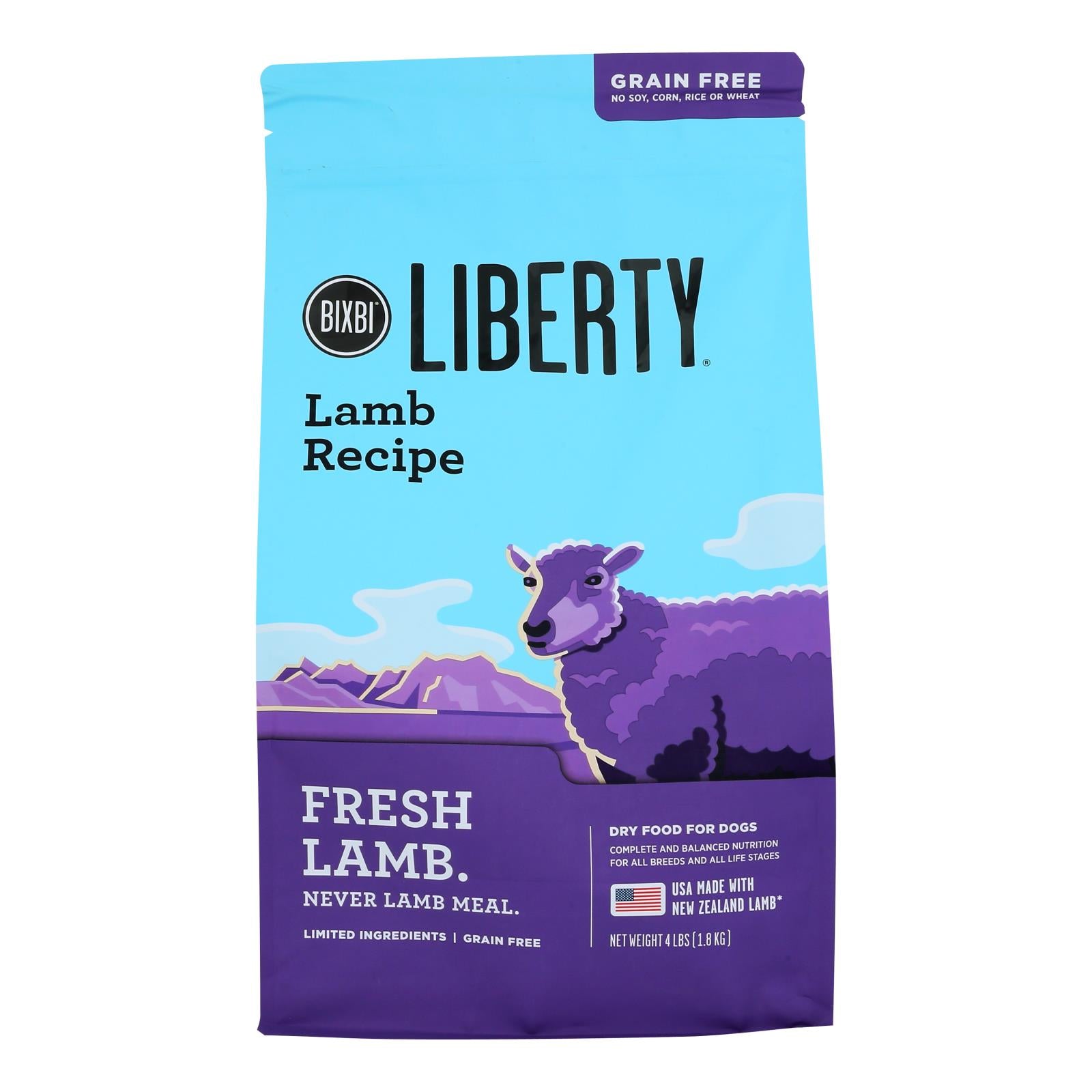 Bixbi - Liberty Fresh Lamb - Case Of 6 - 4 Lb