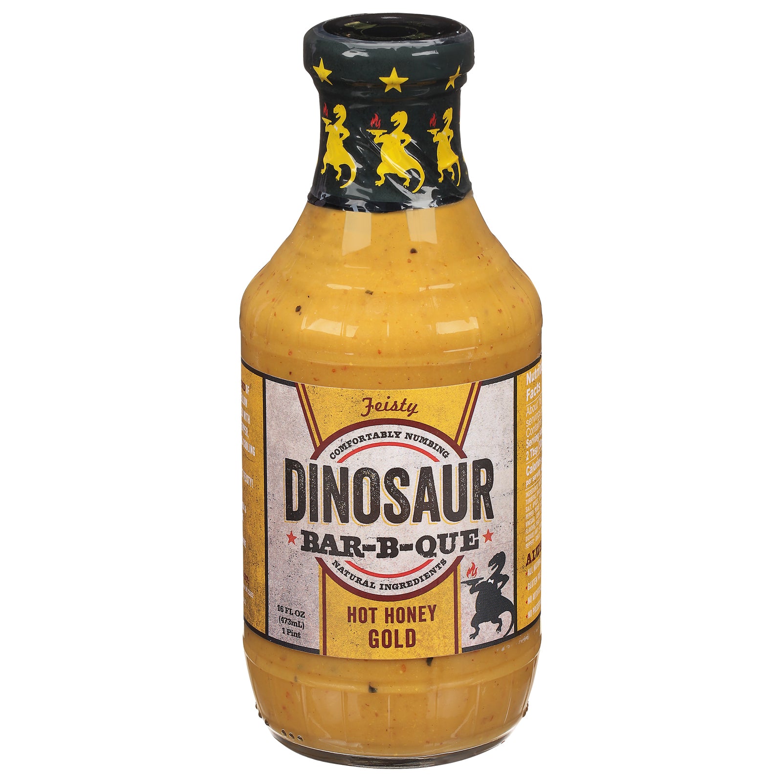 Dinosaur - Bbq Sauce Hot Honey Gold - CS of 6-19 OZ