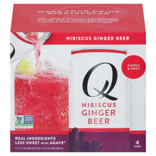 Load image into Gallery viewer, Q Drinks - Soda Ginger Beer Hibsc Can - Case Of 6-4/7.5 Fz