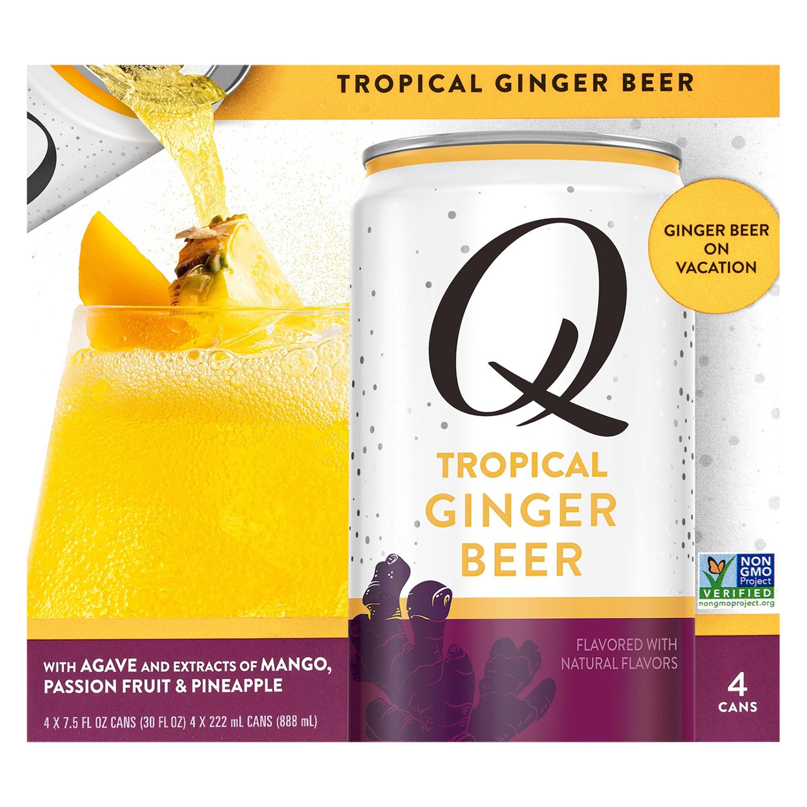 Q Drinks - Ginger Beer Tropical - Case of 6-4/7.5 FZ