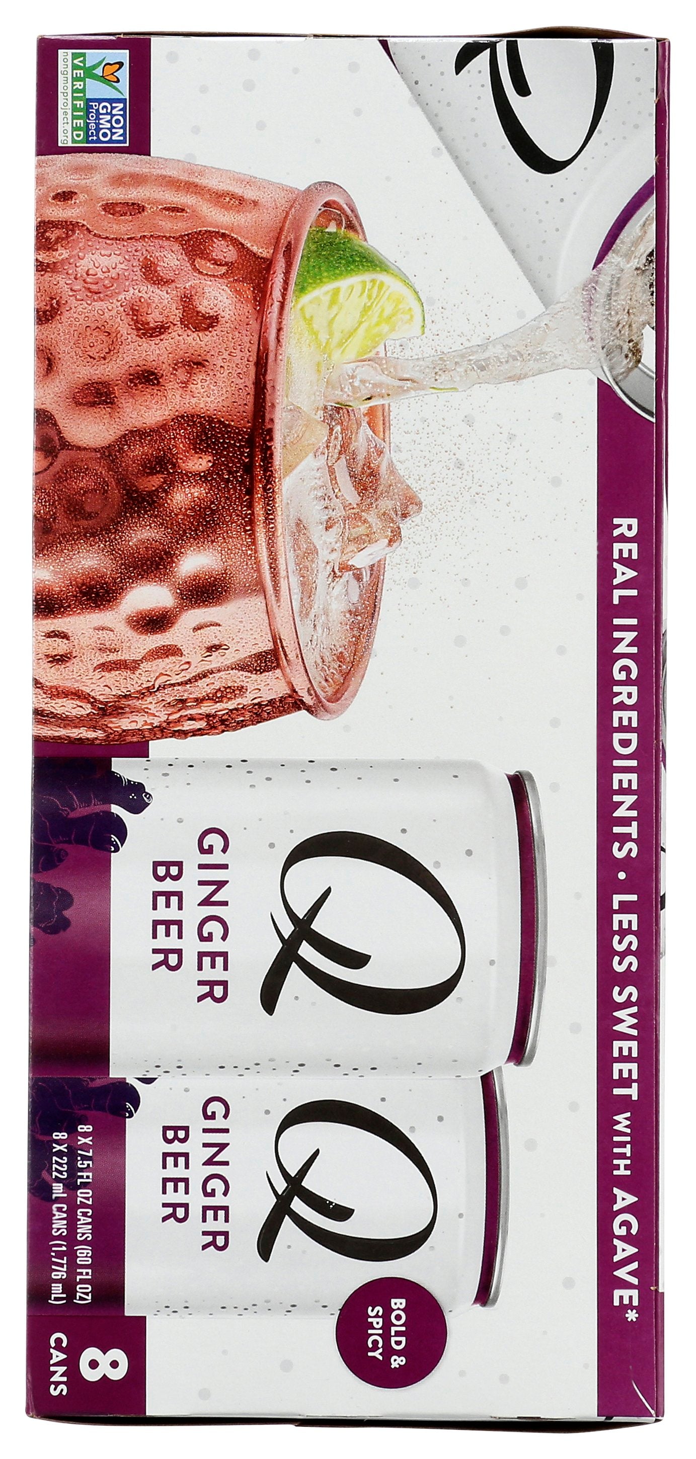 Q TONIC MIXER GINGER BEER 8PK - Case of 3