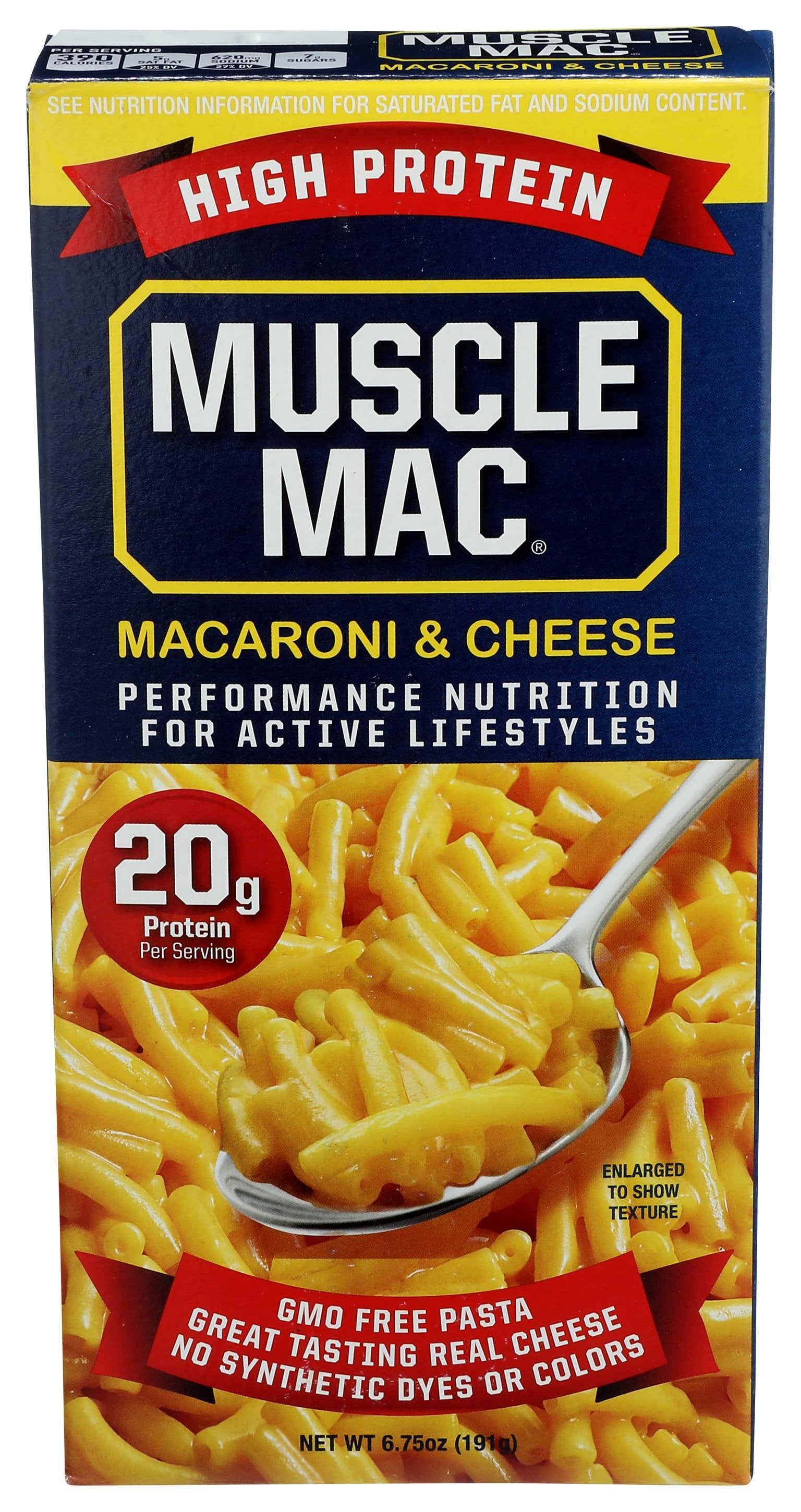 MUSCLE MAC MAC N CHESE HIGH PROTEIN - Case of 10