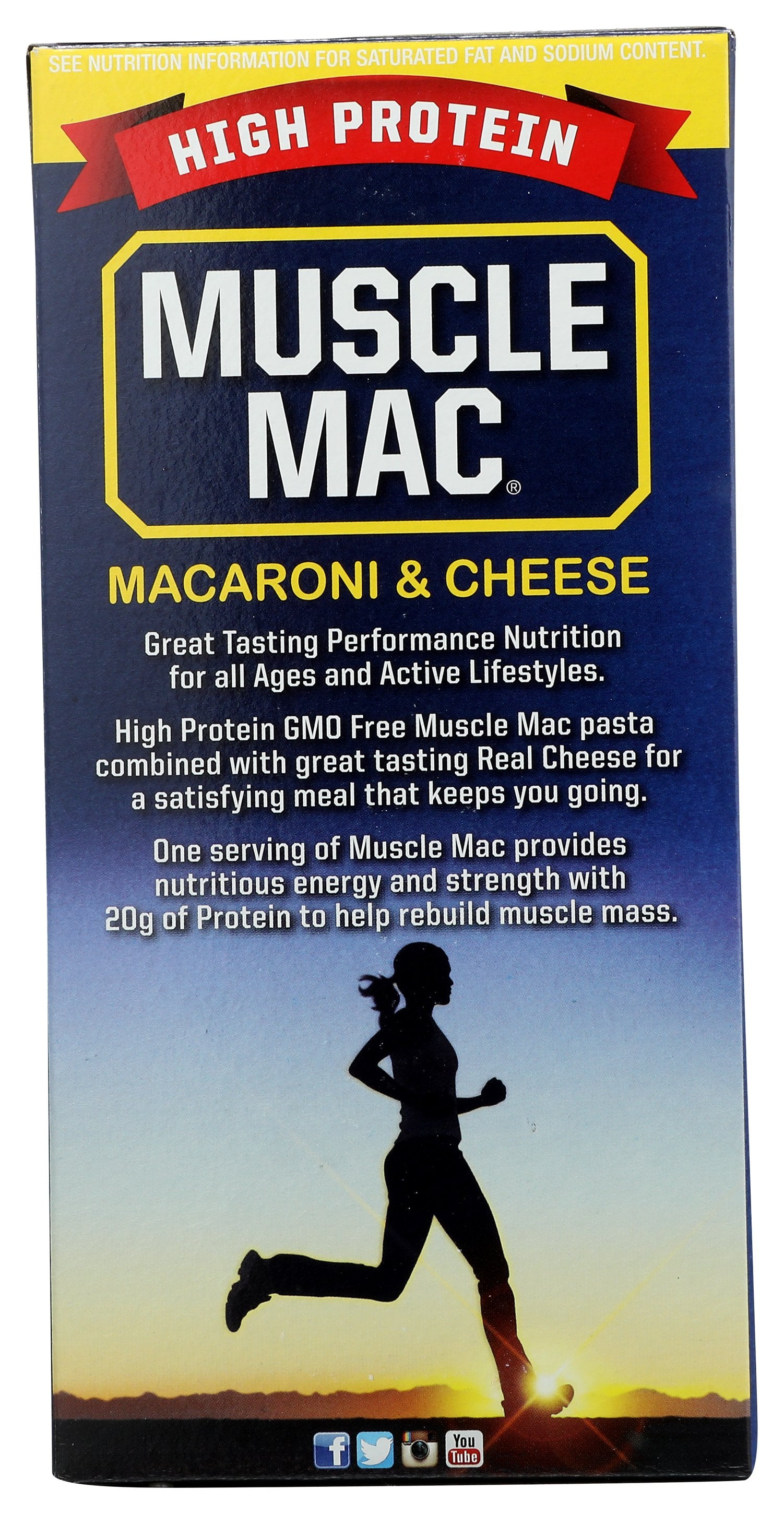 MUSCLE MAC MAC N CHESE HIGH PROTEIN - Case of 10