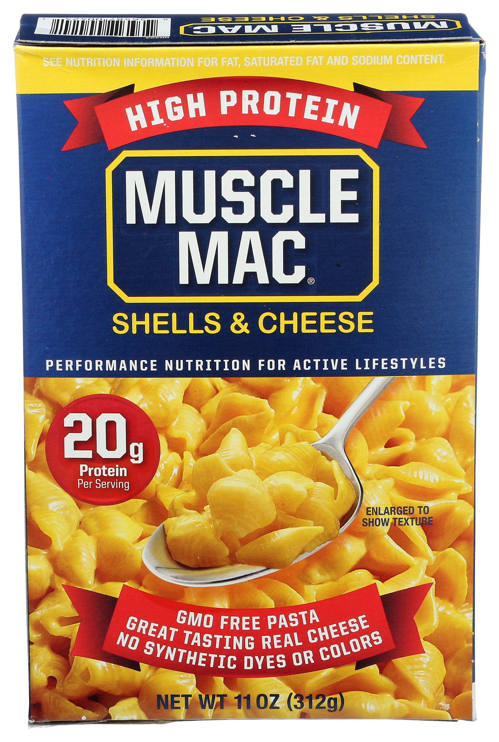 MUSCLE MAC SHELLS N CHSE HIGH PROTEI - Case of 12