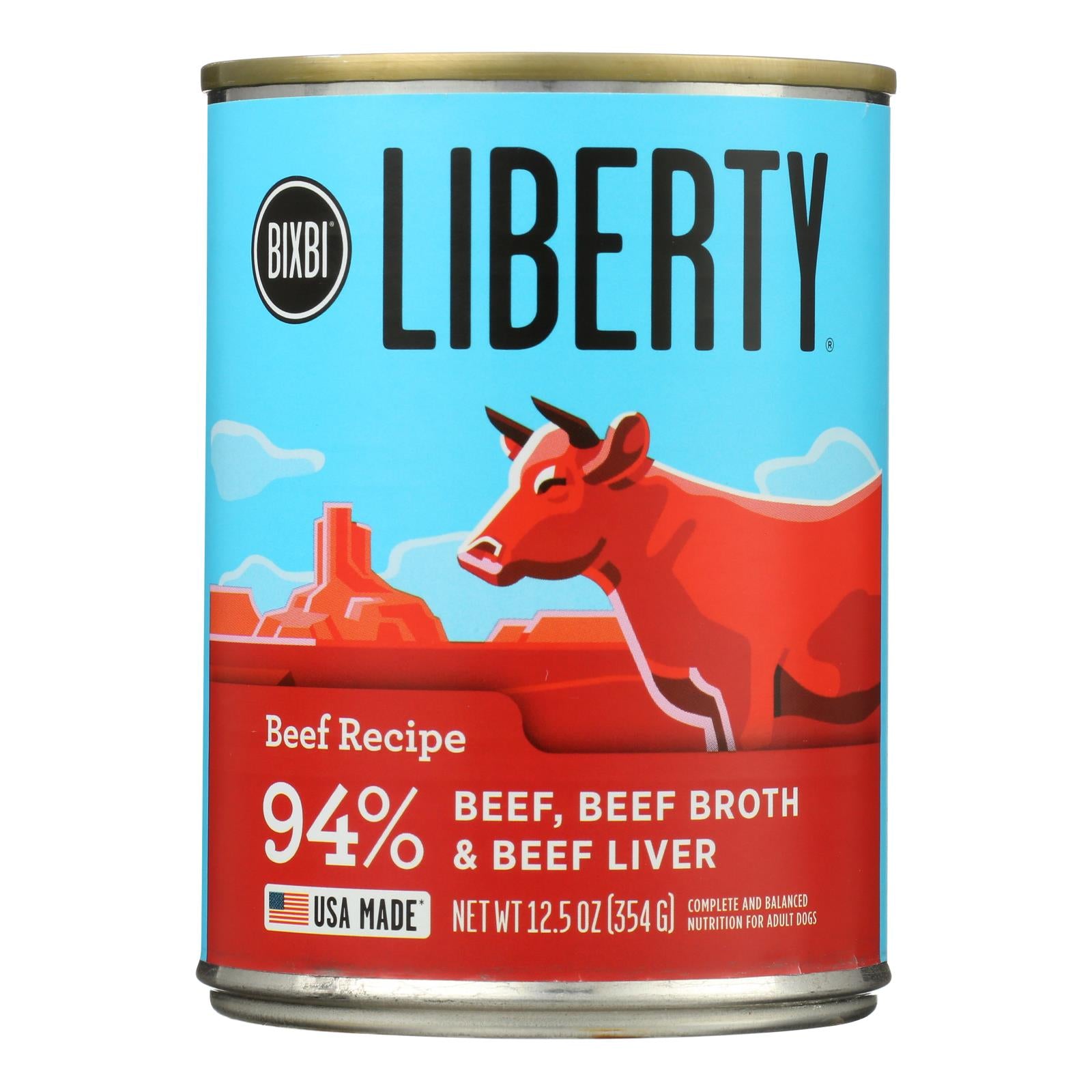 Bixbi - Liberty Wet Food Beef - Case of 12 - 12.5 OZ