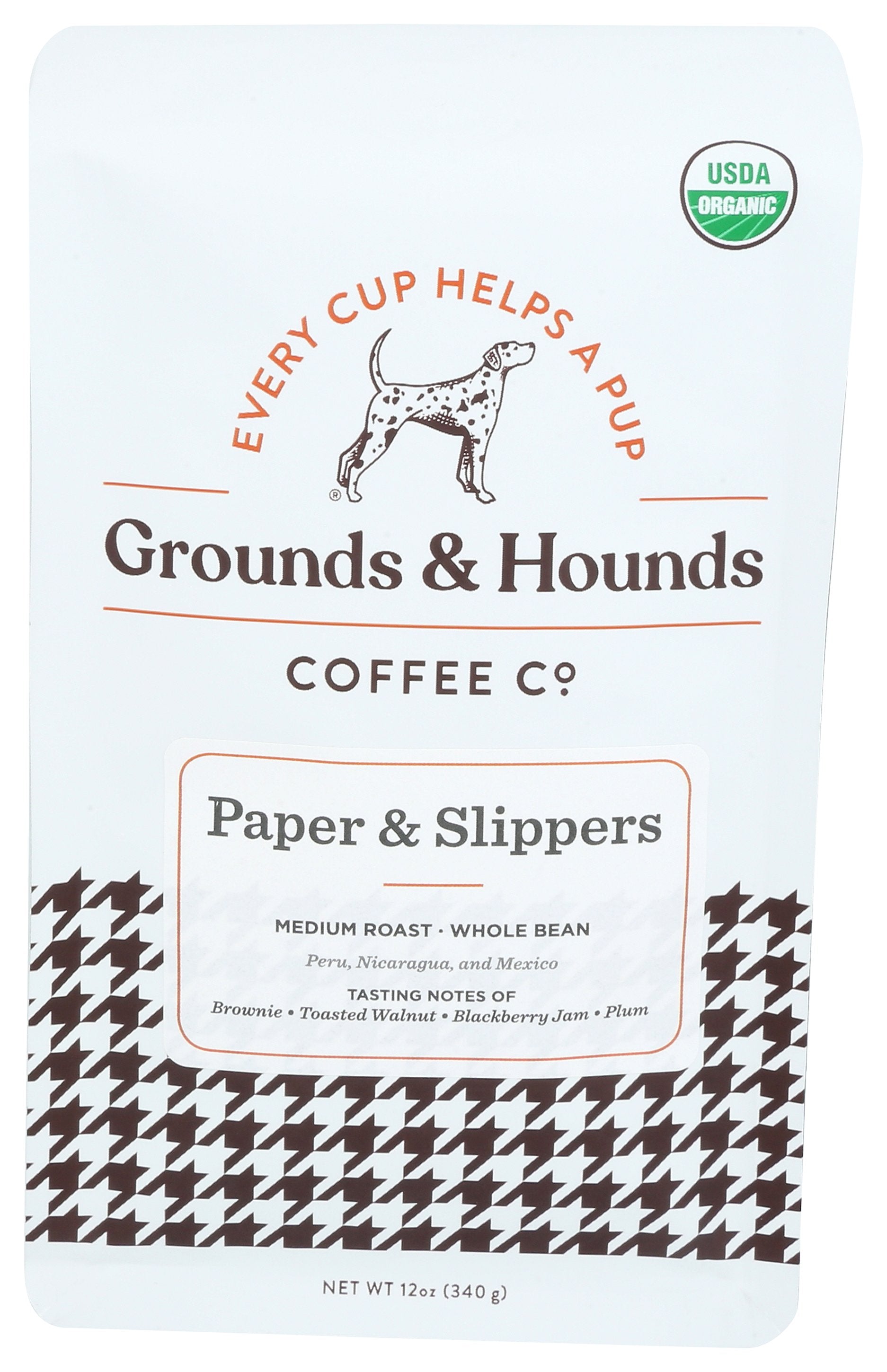 GROUNDS & HOUNDS COFFEE COFFEE PAPER SLIPPERS - Case of 8