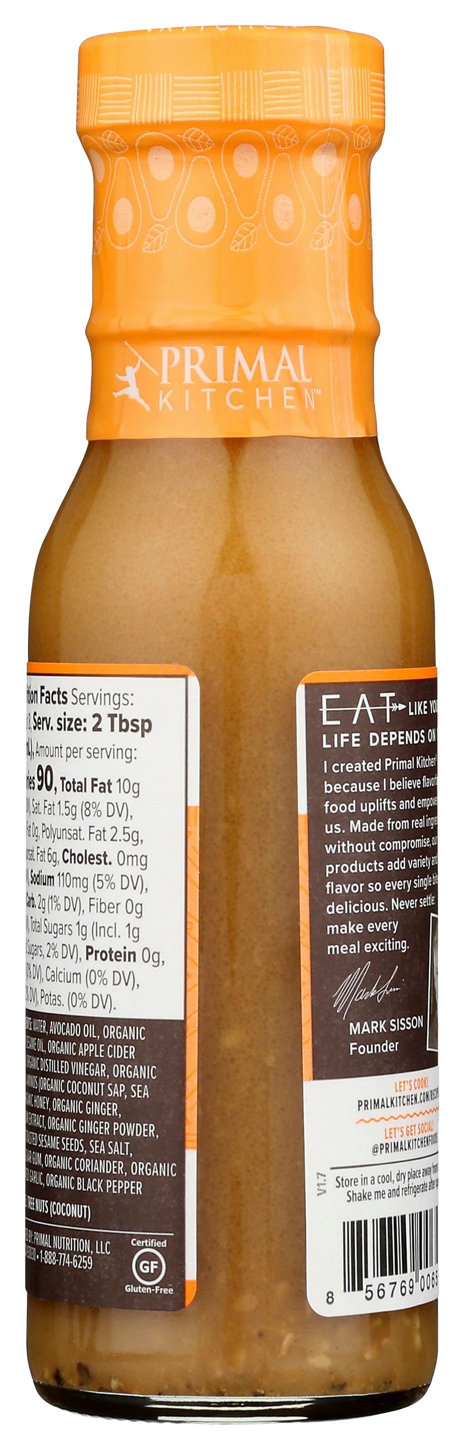 PRIMAL KITCHEN DRESSING VNGRTT SSM GNGR - Case of 6