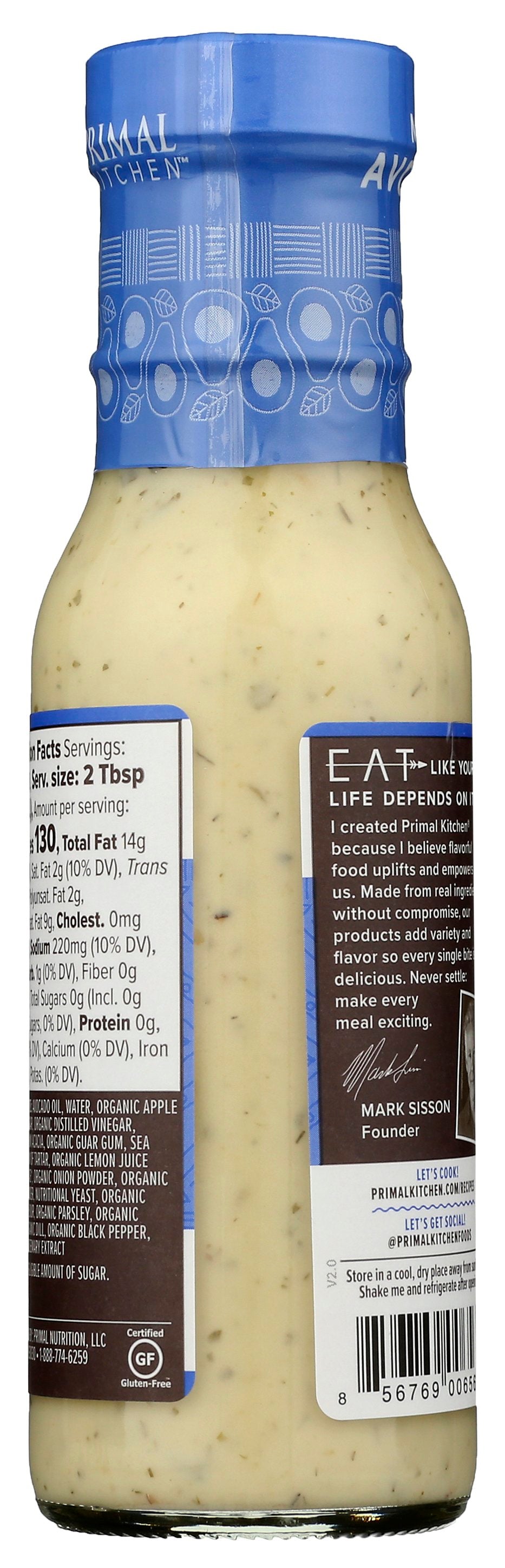 PRIMAL KITCHEN PLANT BASED RANCH - Case of 6