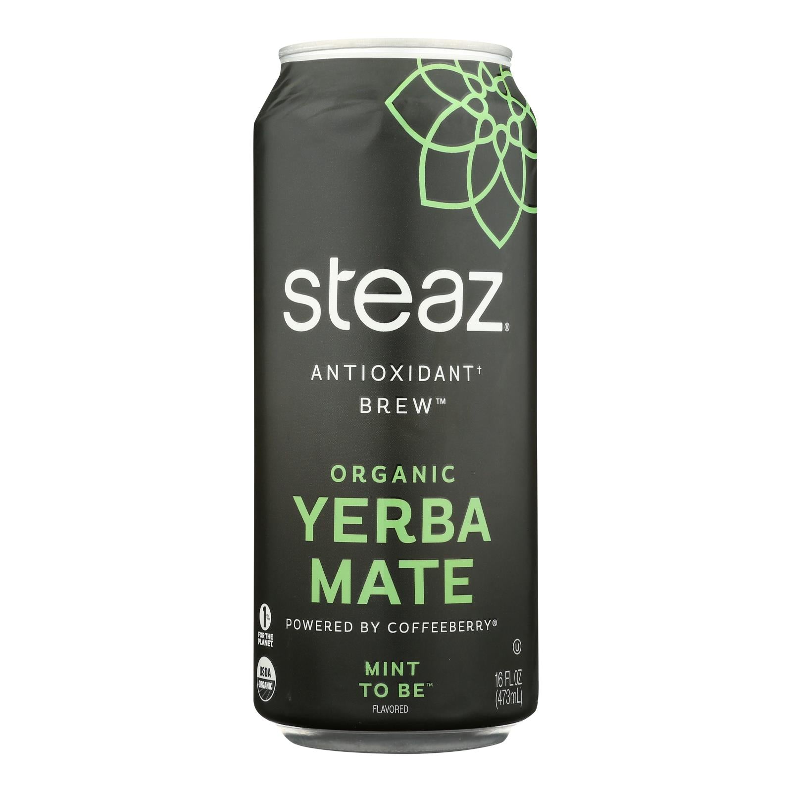 Steaz - Yerba Mate Mnt2be - Case Of 12-16 Fz