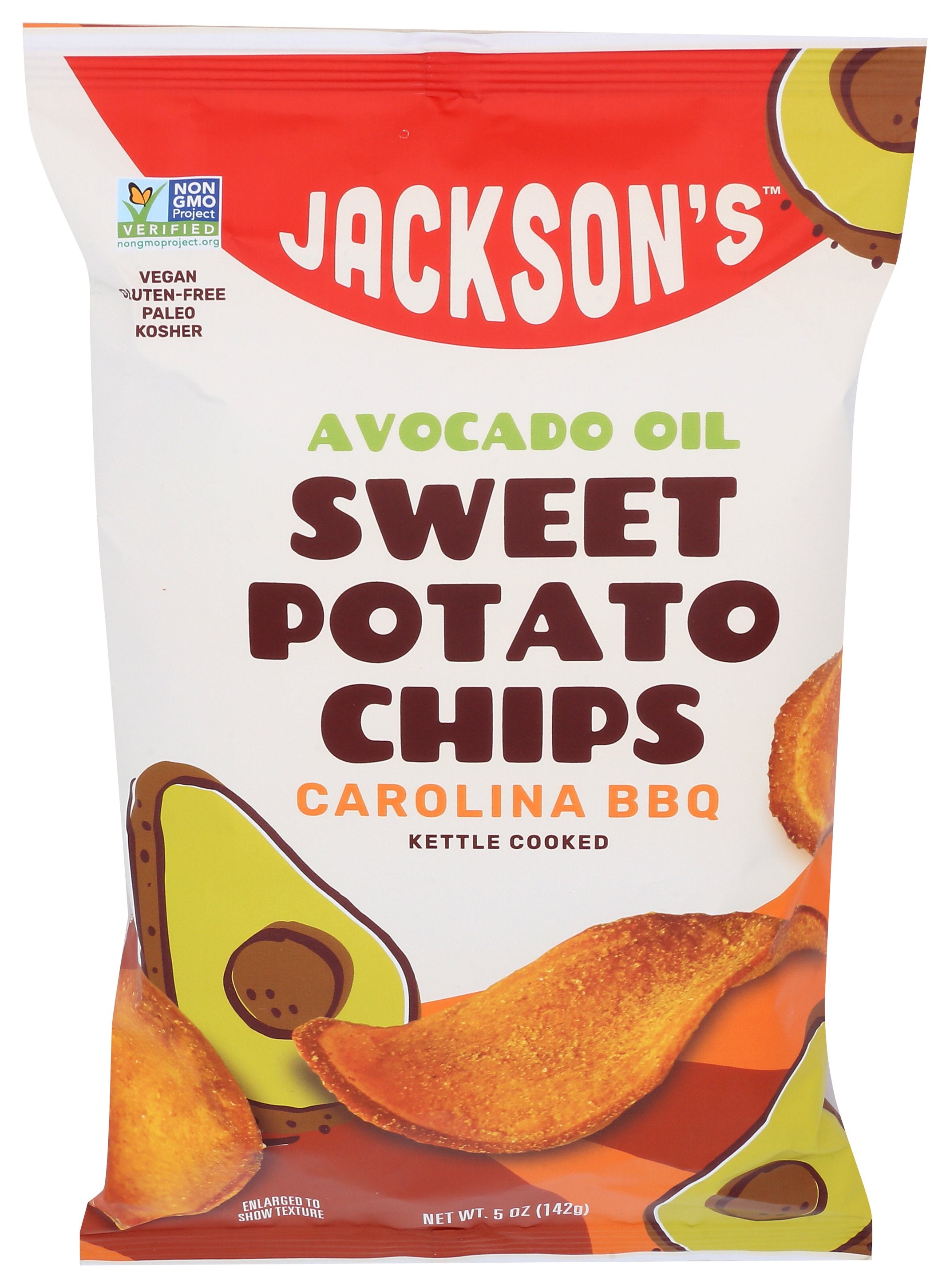 JACKSONS CHIPS CHIPS SWT POT CAROLINA BBQ - Case of 12