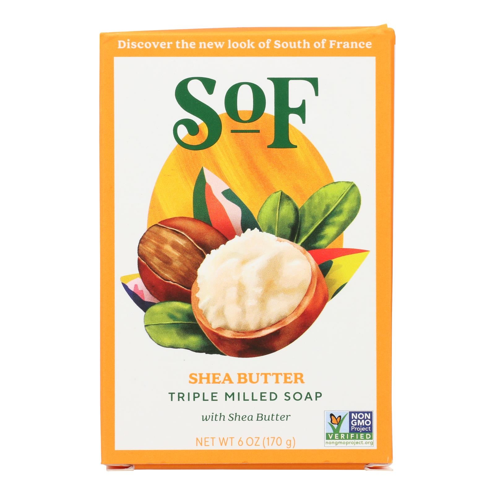 South Of France Bar Soap - Shea Butter - 6 Oz - 1 Each