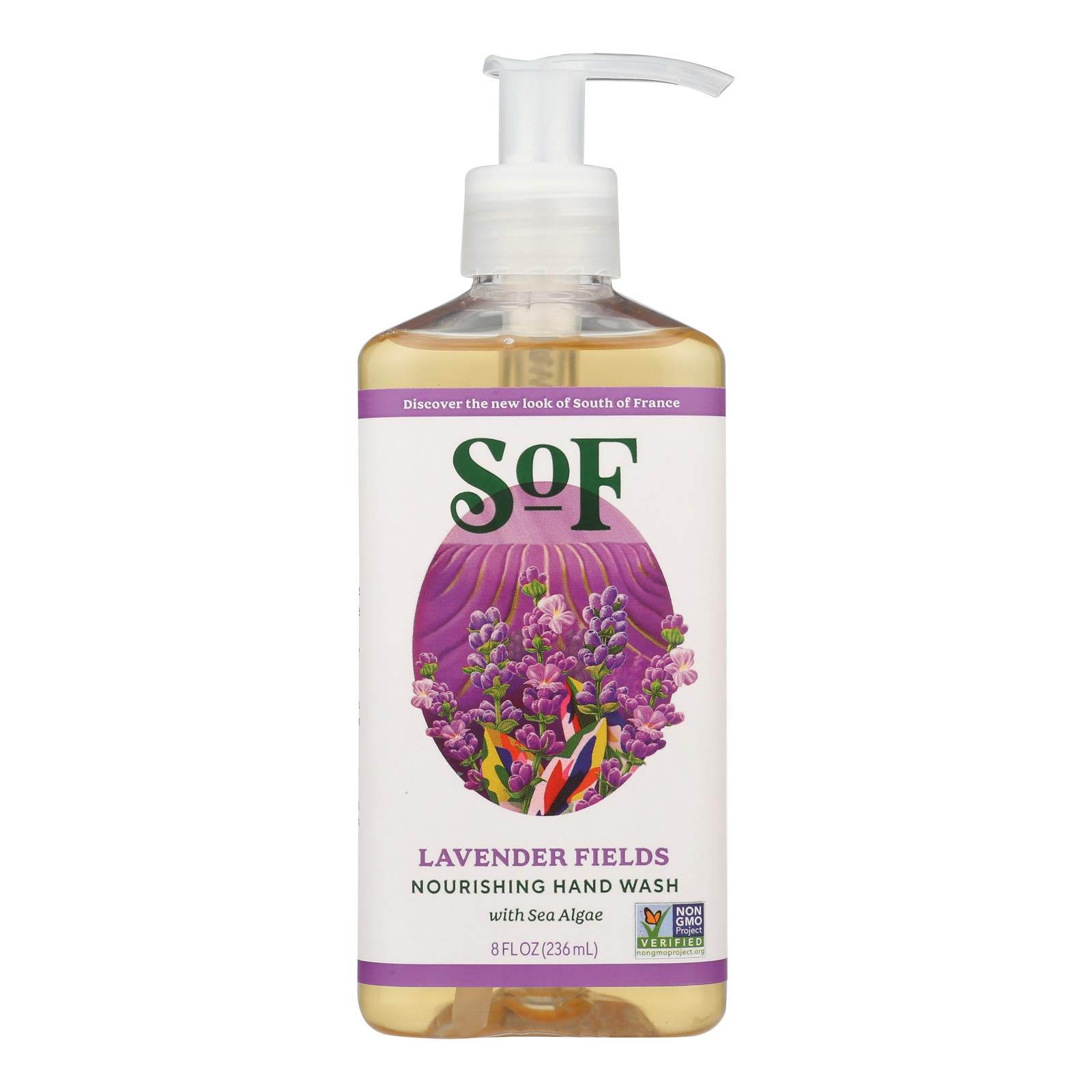 South Of France Hand Wash - Lavender Fields - 8 Oz - 1 Each