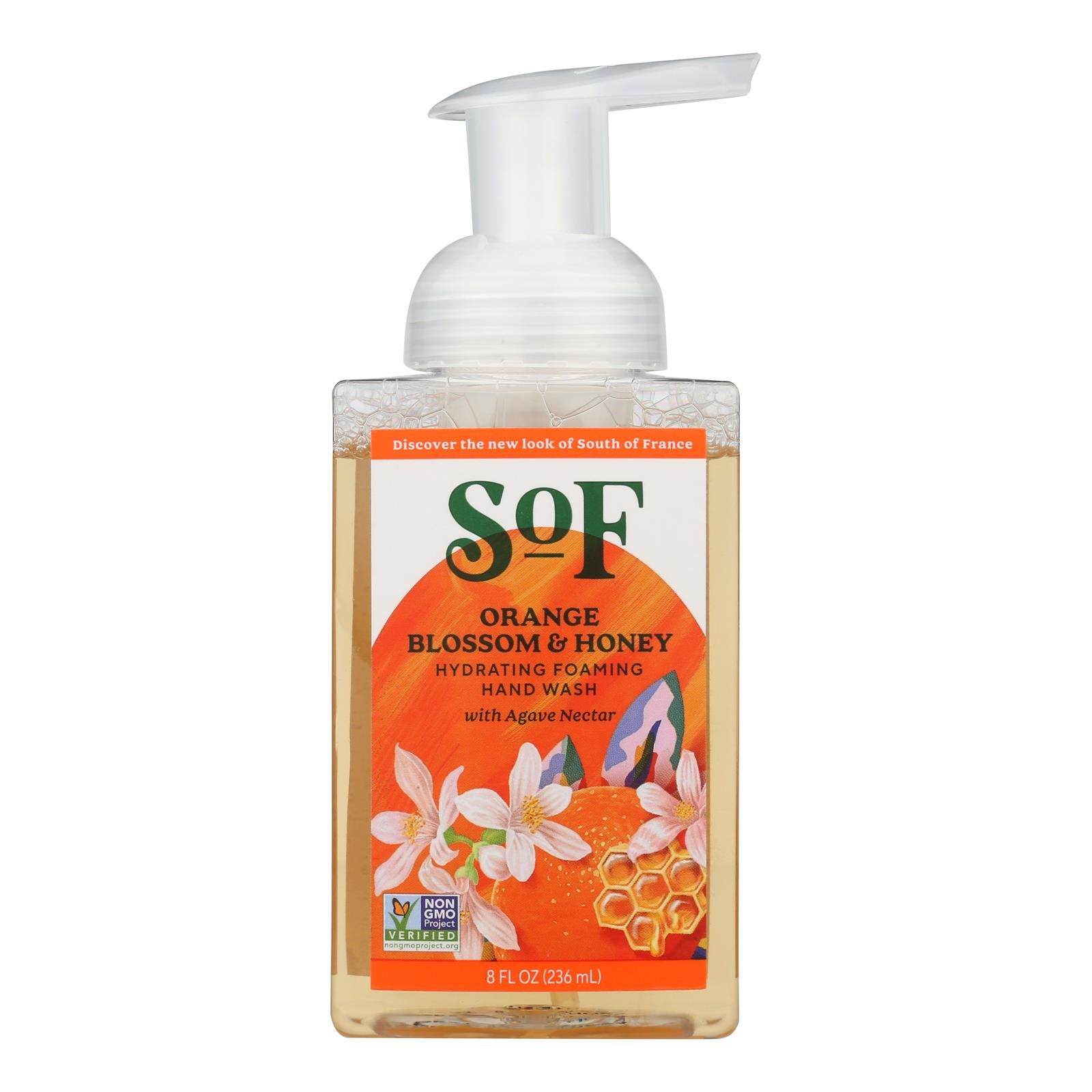 South Of France Hand Soap - Foaming - Orange Blossom Honey - 8 Oz - 1 Each