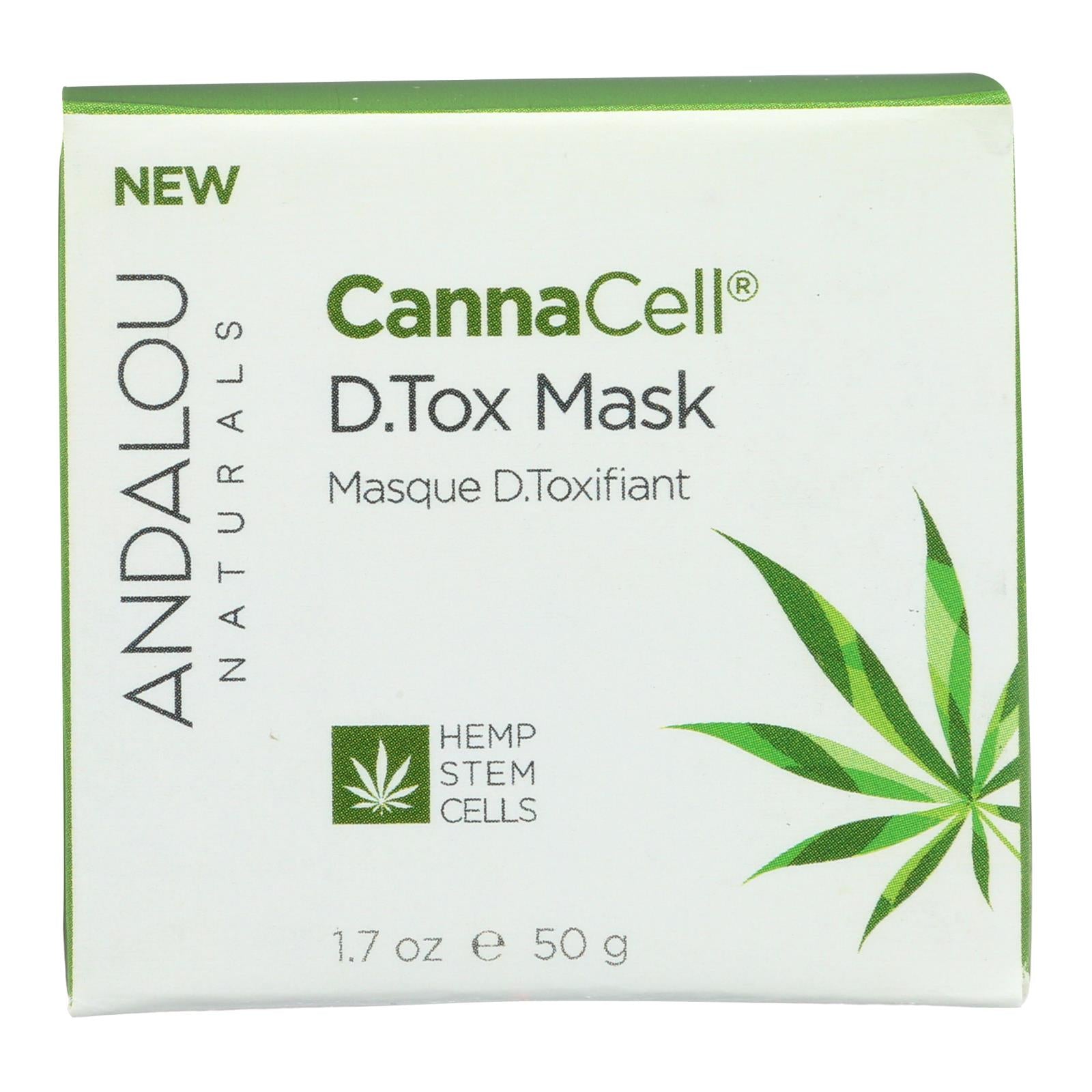 Andalou Naturals - Cannacell D.tox Mask - 1.7 Oz.