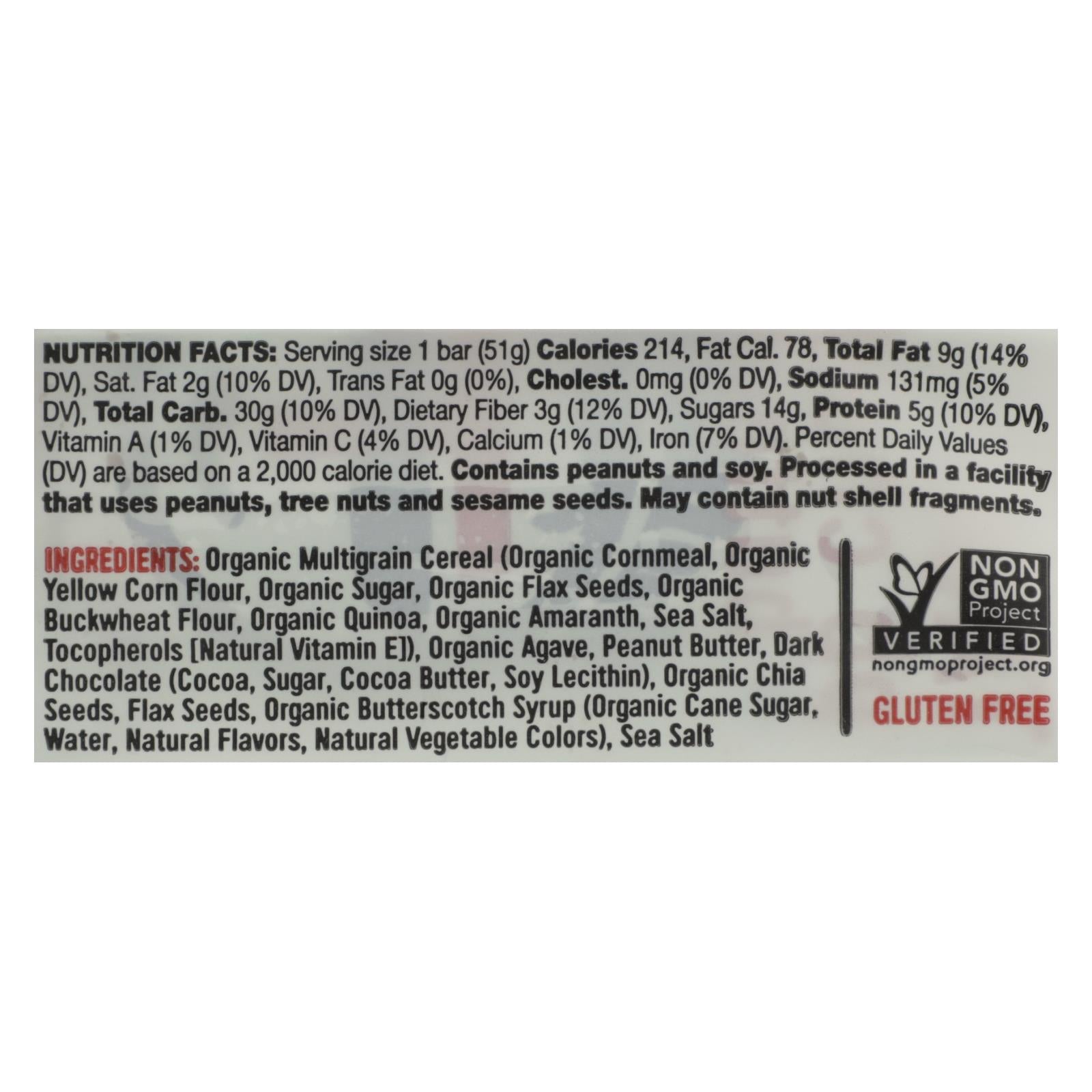 Taos Bakes - Bar Pb Chocolte Bttrsctch - Case Of 12 - 1.8 Oz
