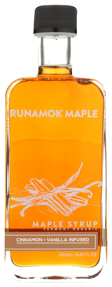 Runamok Maple Cinnamon-Vanilla Infused Maple Syrup - Case of 6 - 8.45 fo