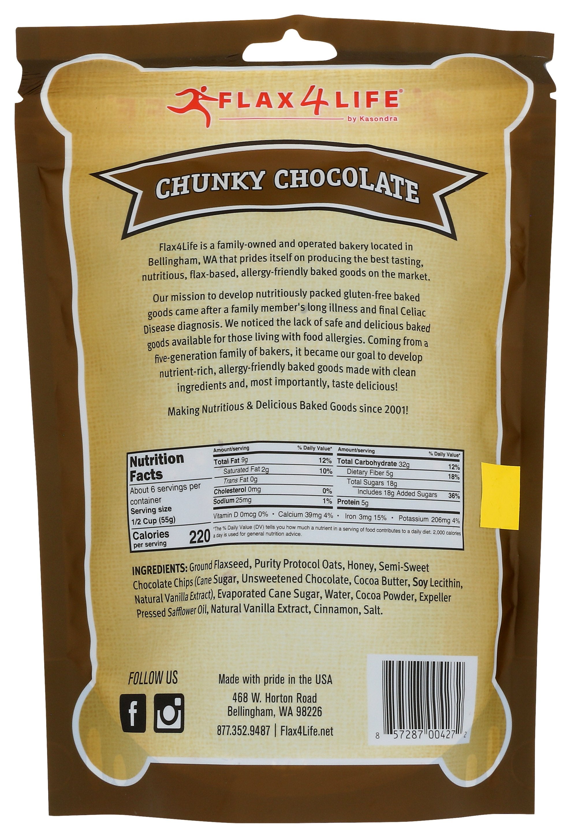 FLAX4LIFE GRANOLA CHNKY CHOC - Case of 6