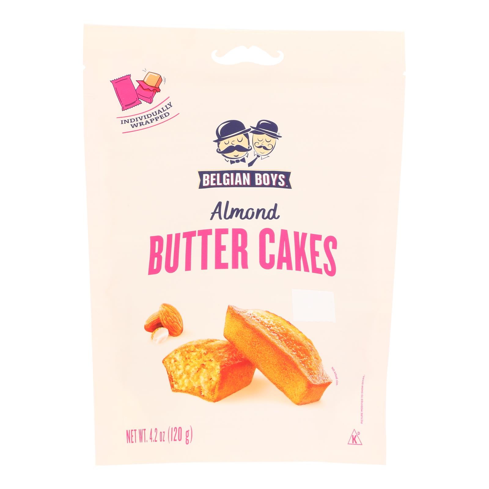 Belgian Boys - Almond Butter Cakes - Case of 6-4.2 OZ