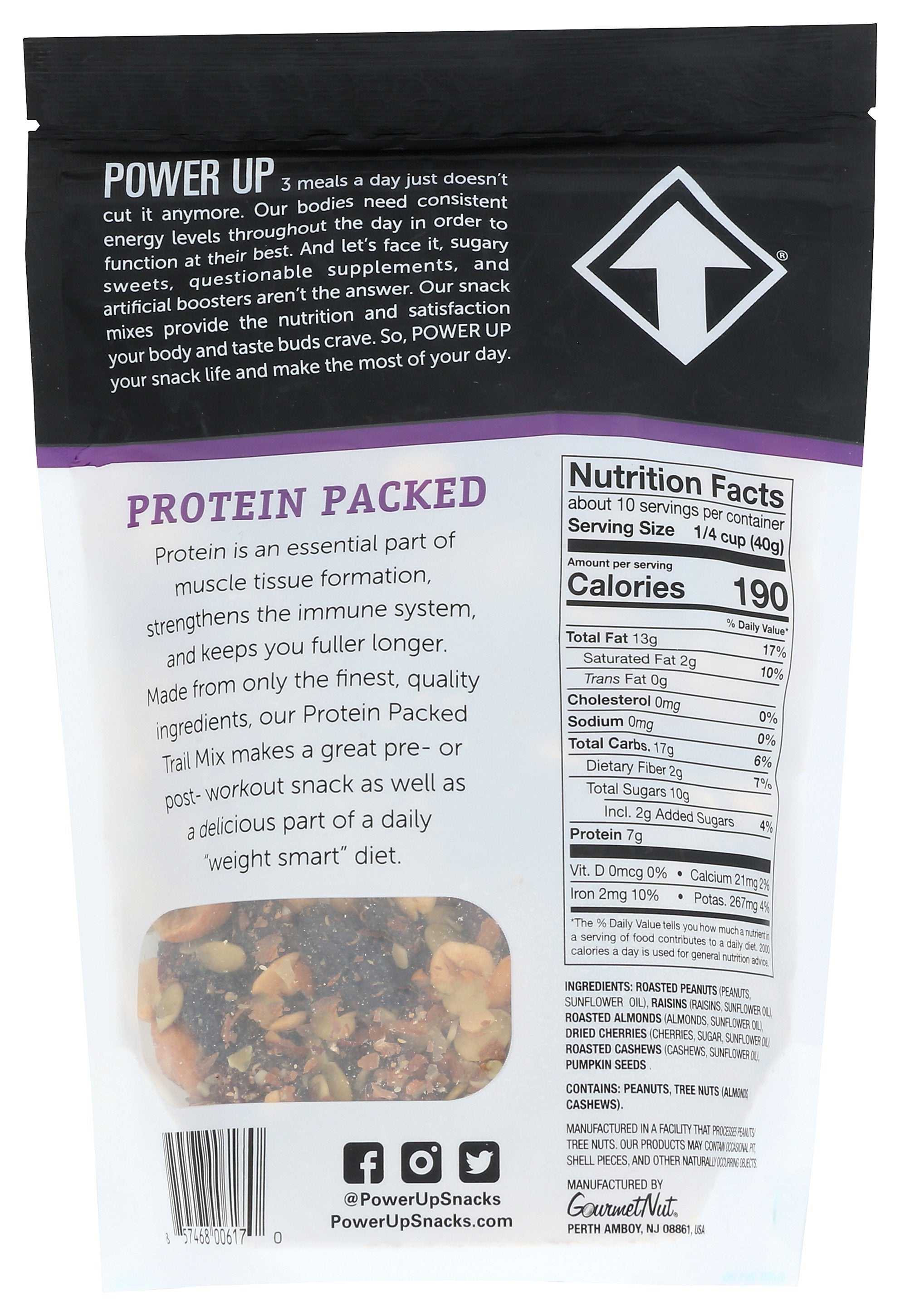 POWER UP TRAIL MIX PROTEIN PACKED - Case of 6