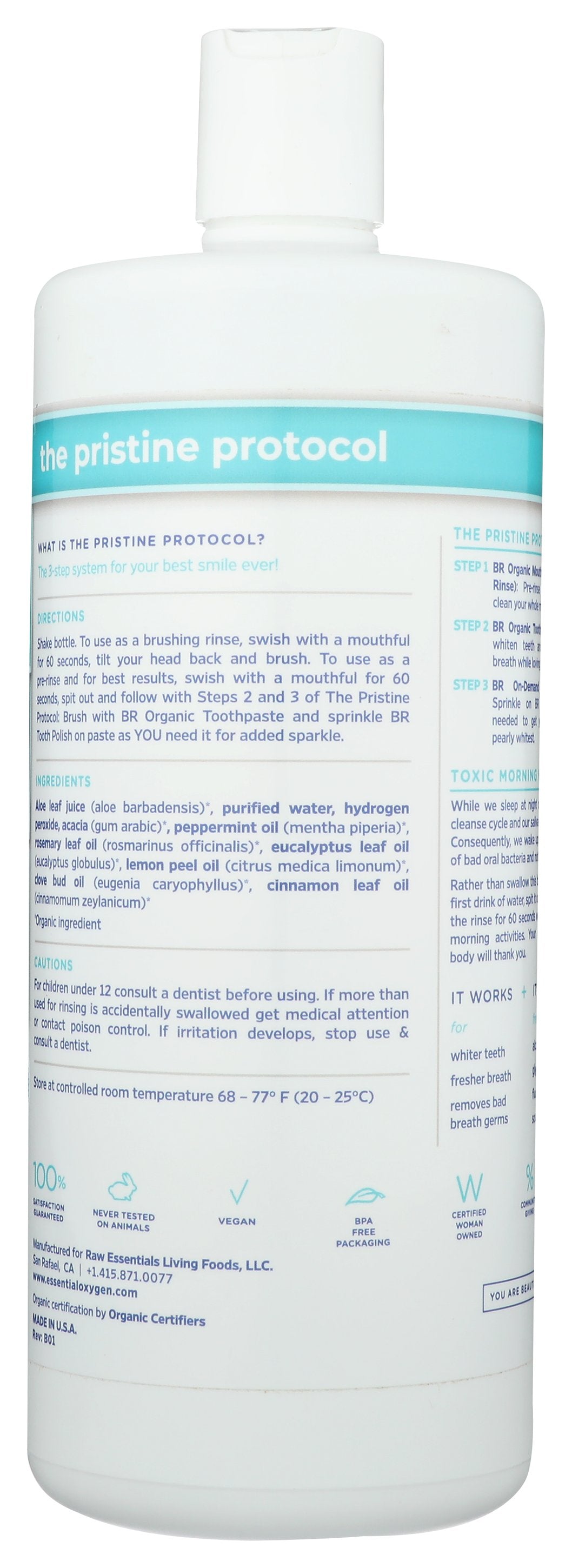 ESSENTIALOXYGEN MTHWASH PEPPERMINT - Case of 3