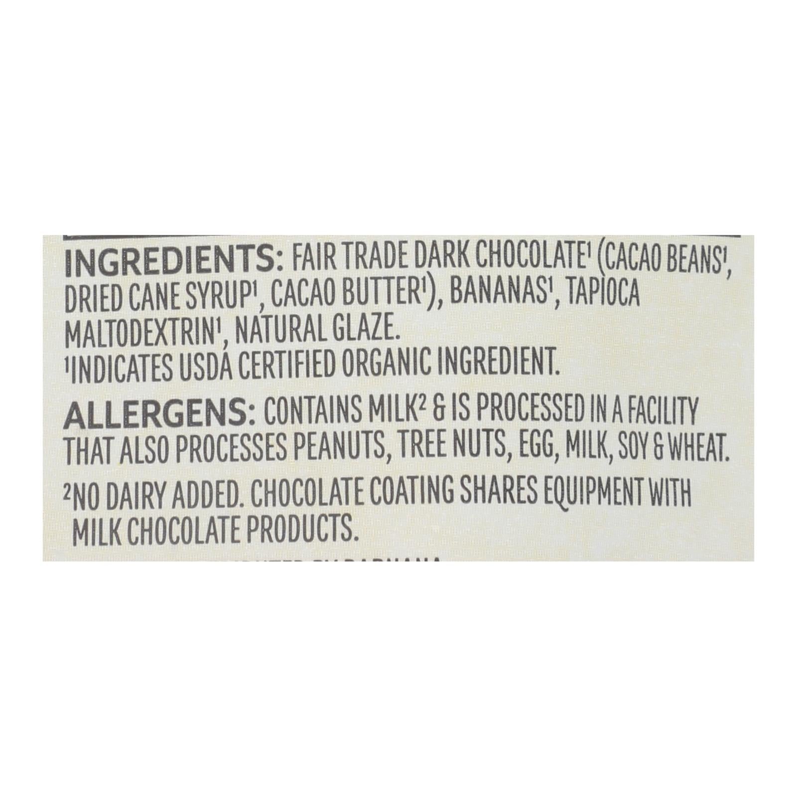 Barnana Chewy Banana Bites - Organic Chocolate - Case of 12 - 3.5 oz.