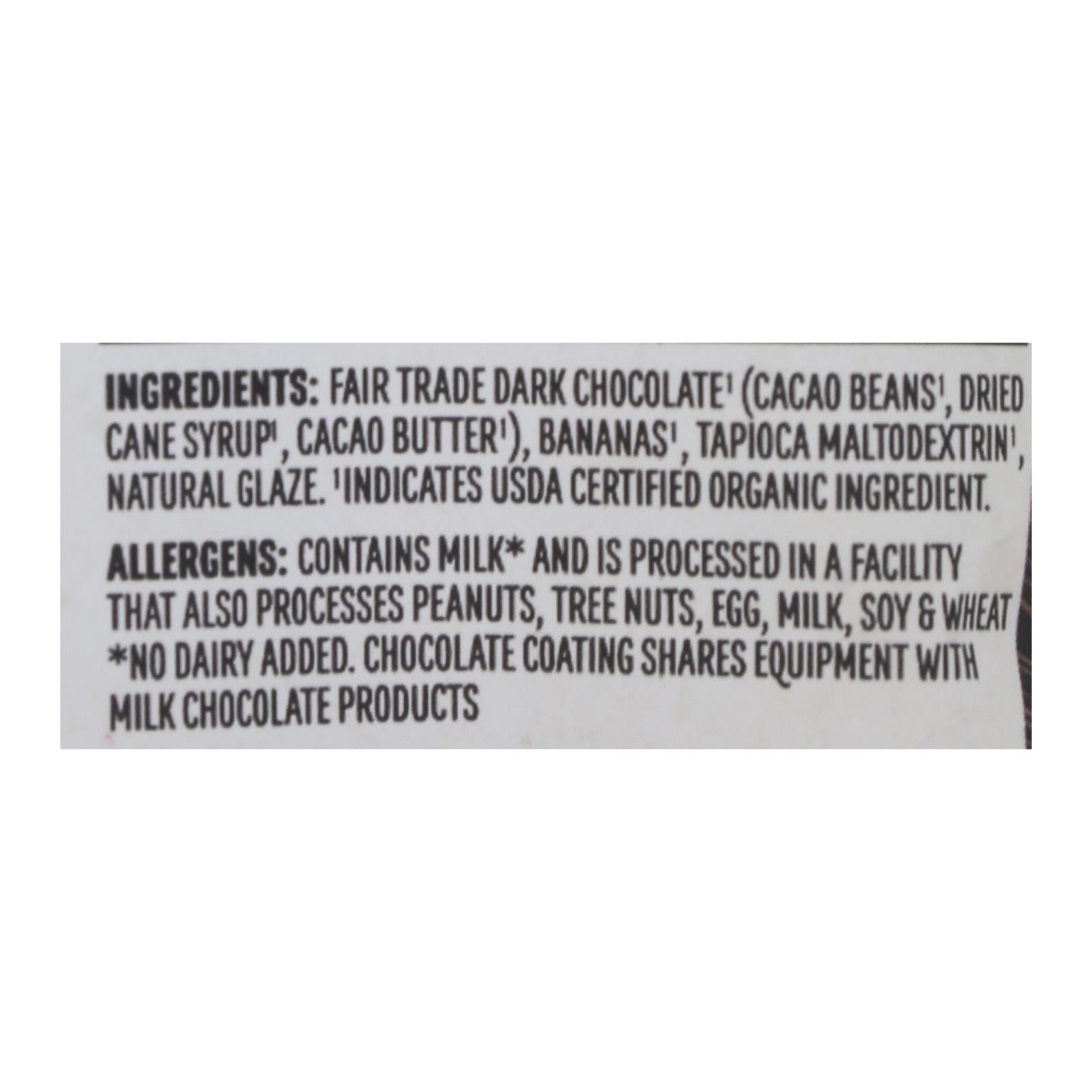 Barnana Organic Chewy Banana Bites - Chocolate - Case of 12 - 1.4 oz