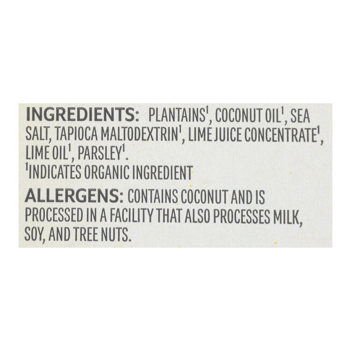 Barnana - Plntn Chips Acaplco Lme - Case Of 6-5 Oz