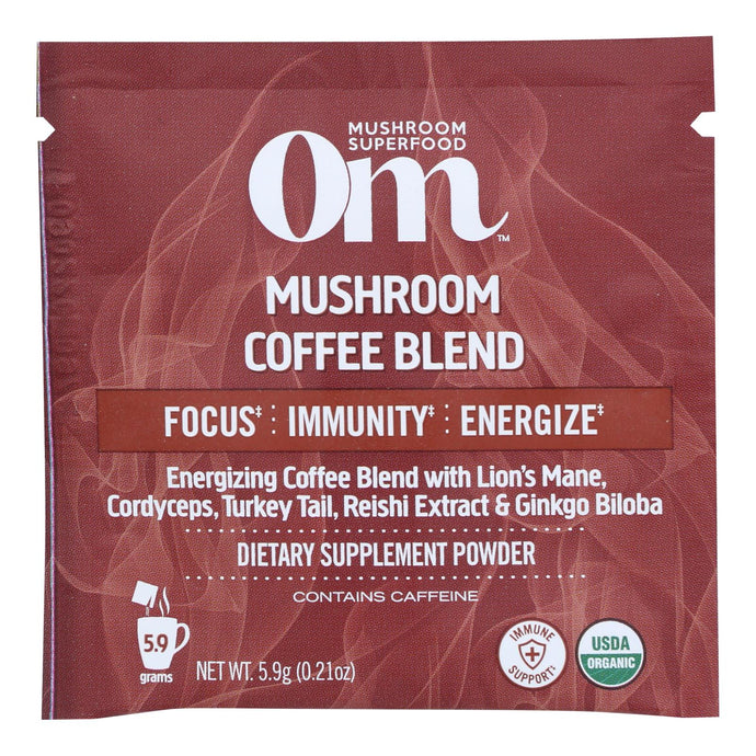 Om - Coffee Mushroom Blend - Case Of 10-.20 Oz