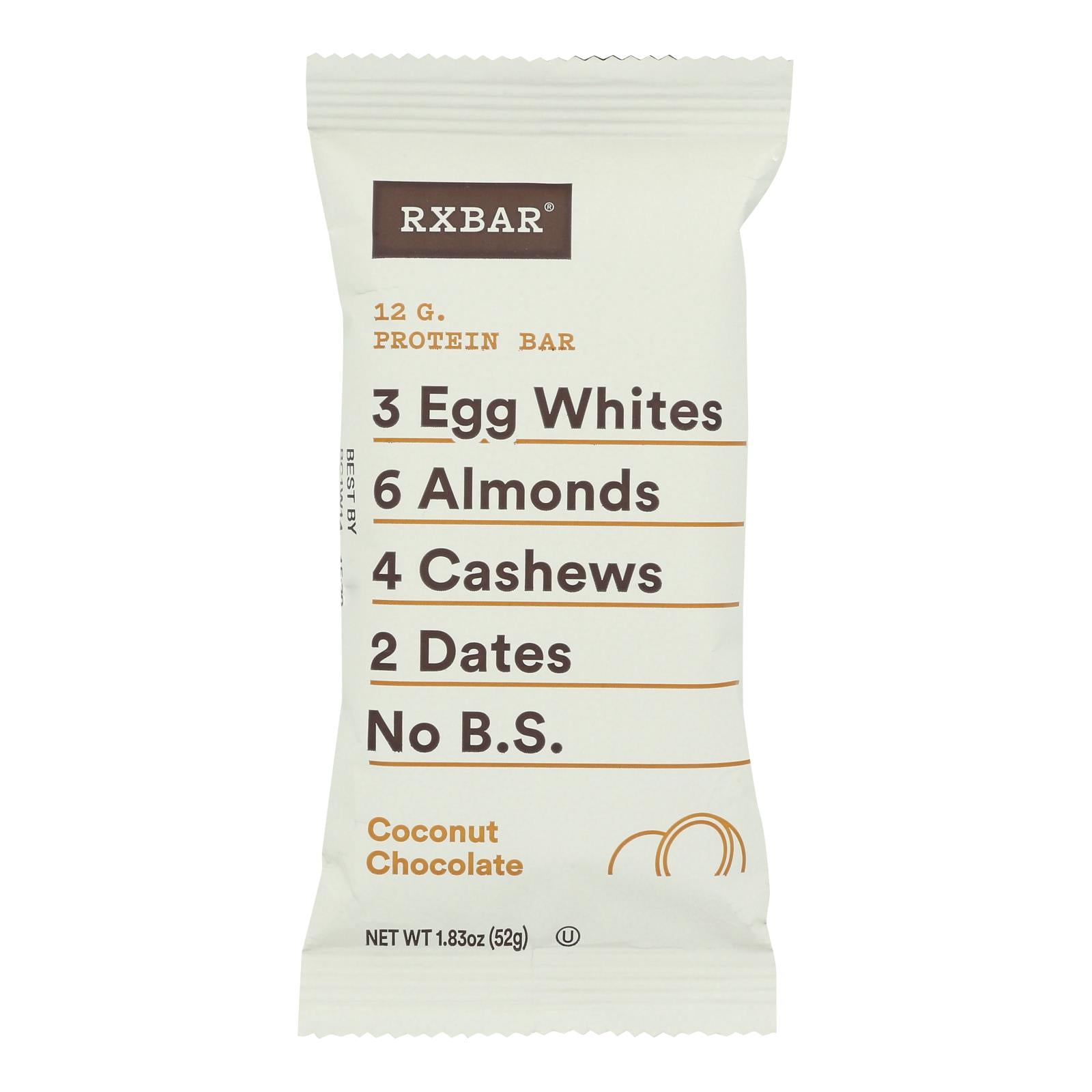 RxBar - Protein Bar - Coconut Chocolate - Case of 12 - 1.83 oz.